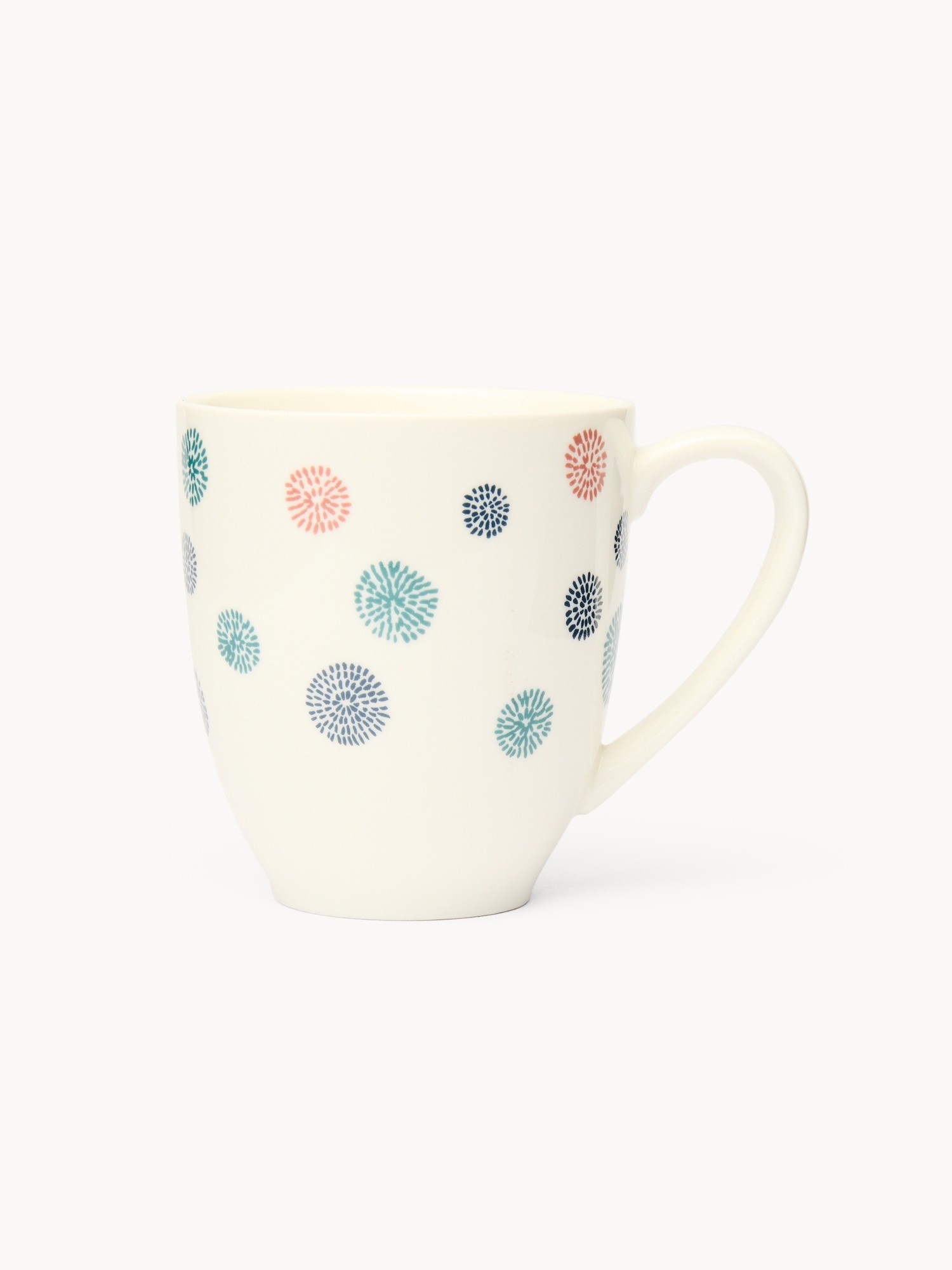 Mug in new bone china motivo a fiori - Prezzo di lancio, Bianco, large image number 0