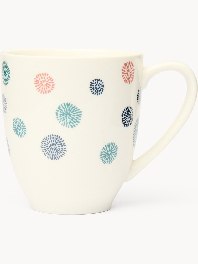 Mug in new bone china motivo a fiori - Prezzo di lancio