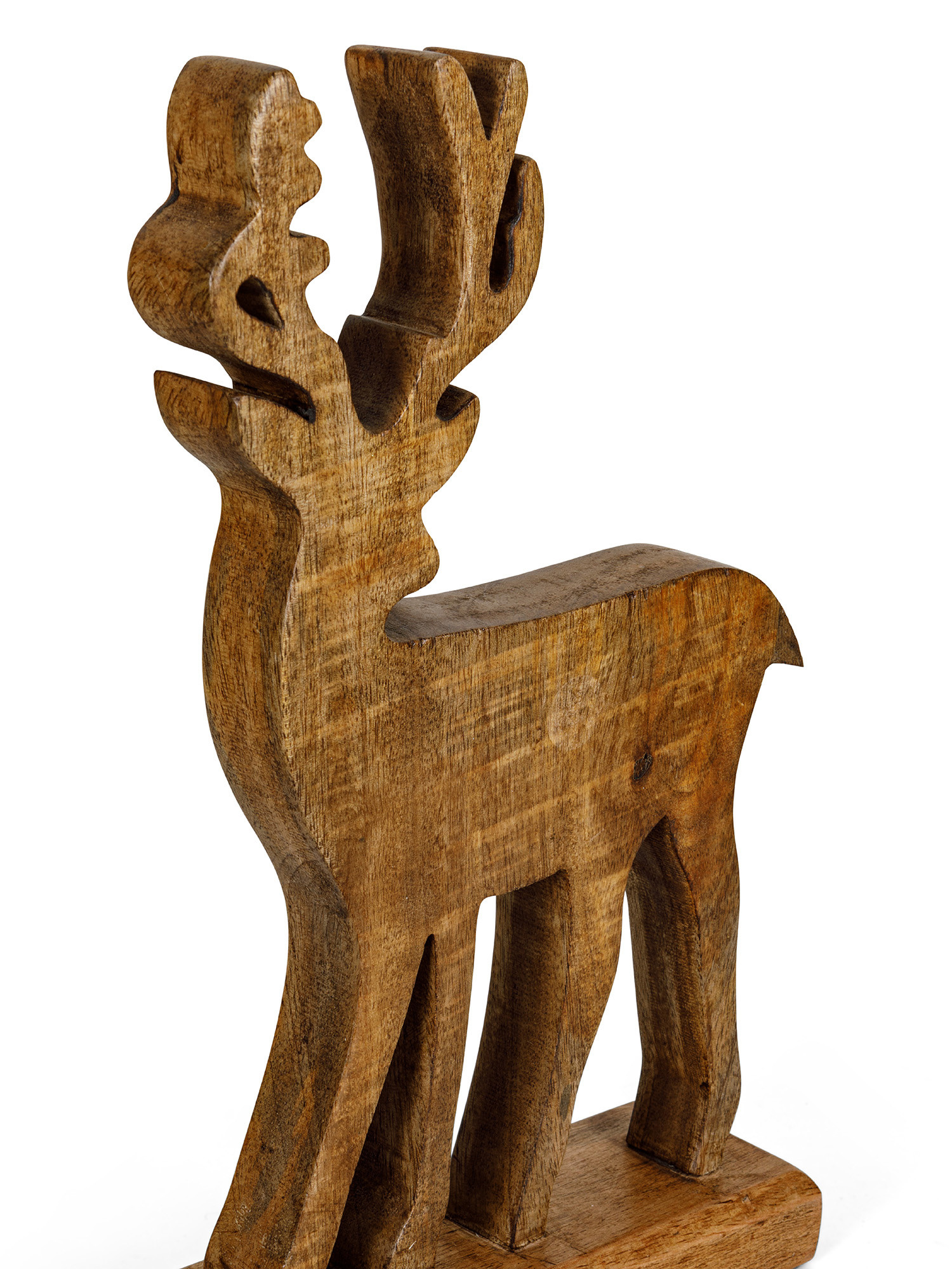 Decorative wooden reindeer, Brown, large image number 1