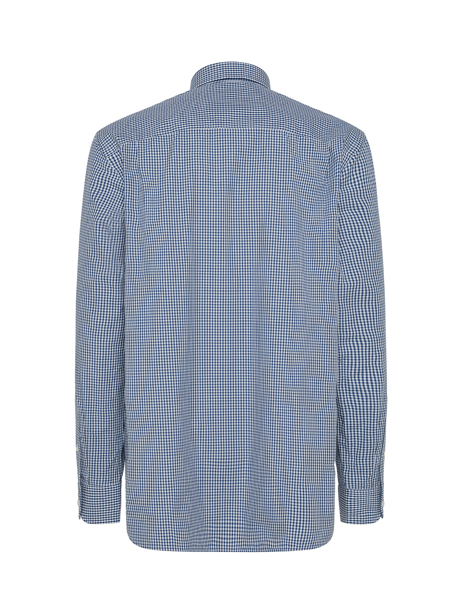 Luca D'Altieri - Camicia regular fit in puro cotone, Blu, large image number 1