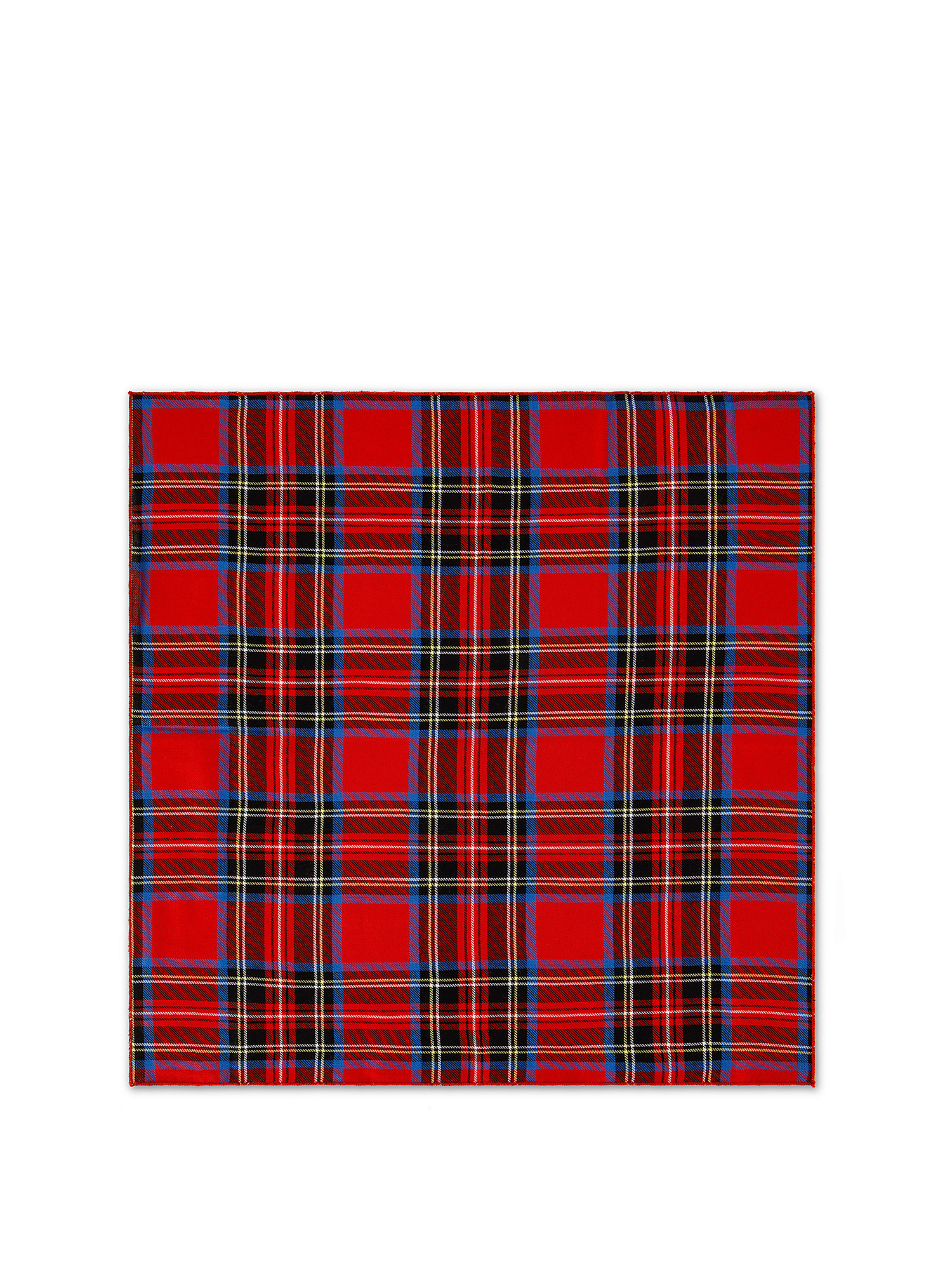 Set 3 furoshiki tartan motif, Red, large image number 2