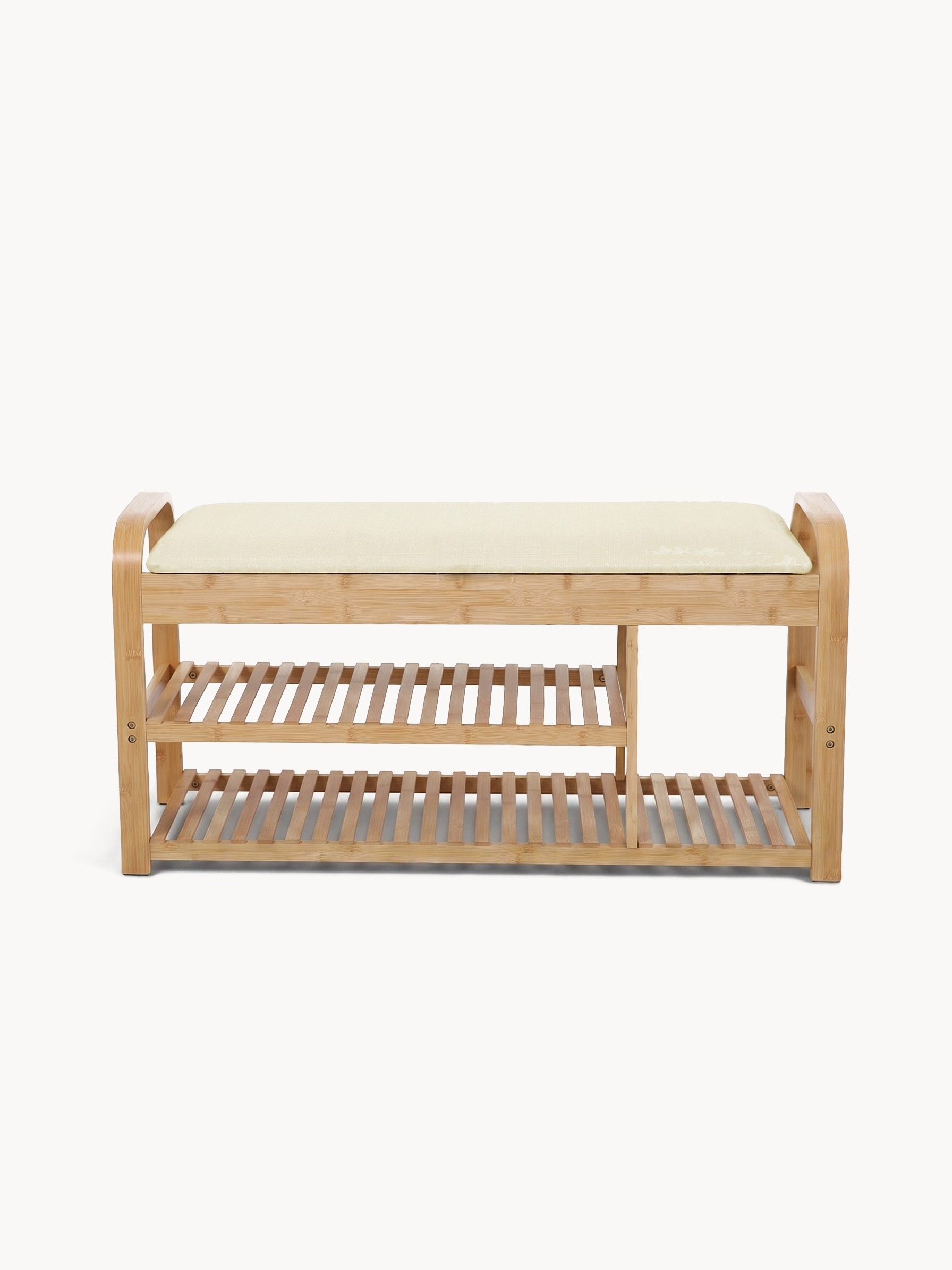Natural Bamboo Coat Rack, Natural, large image number 1