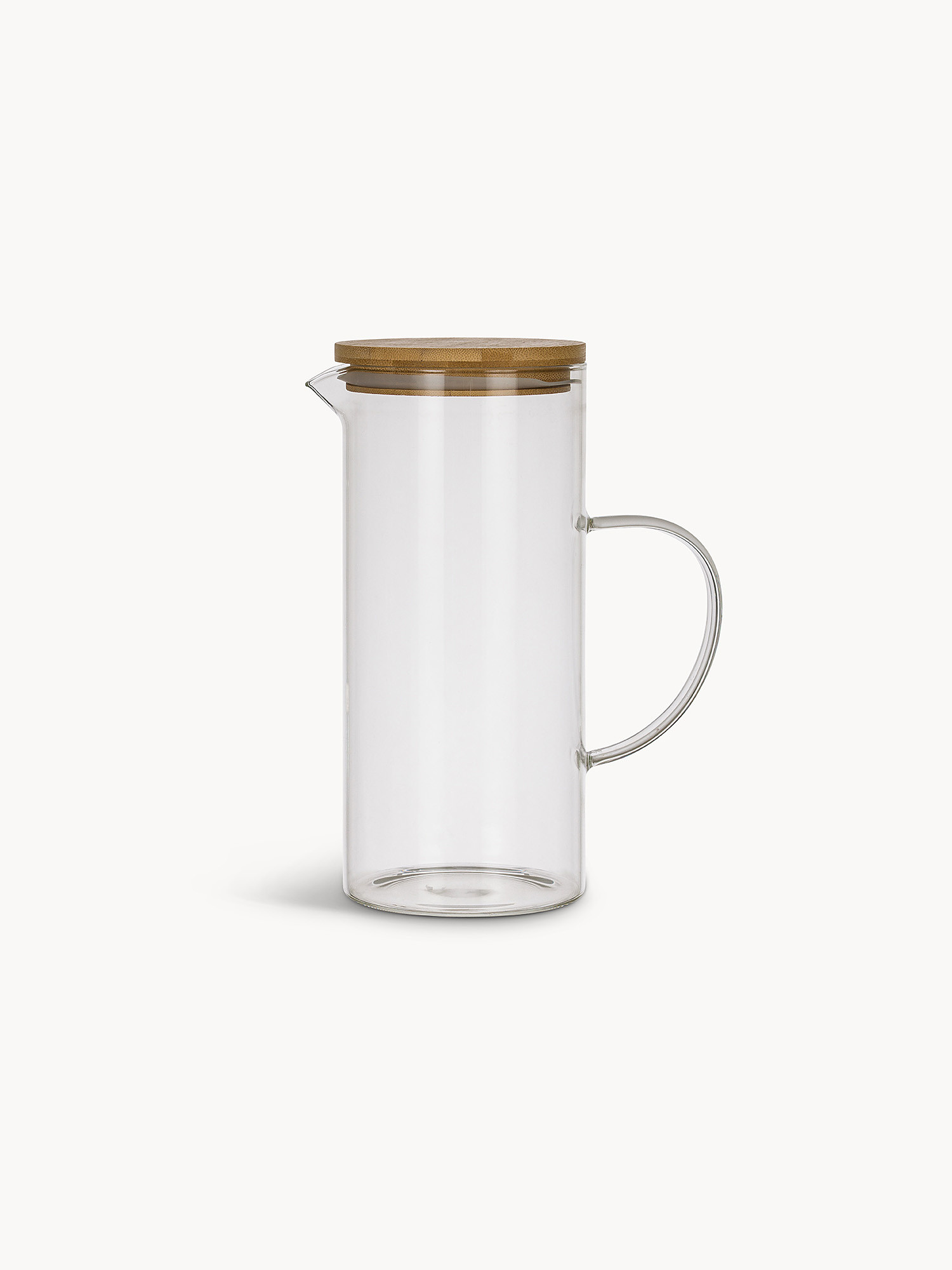 Caraffa in vetro borosilicato con tappo, Trasparente, large image number 0