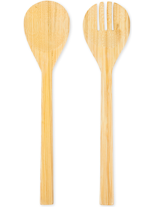Bamboo salad server set