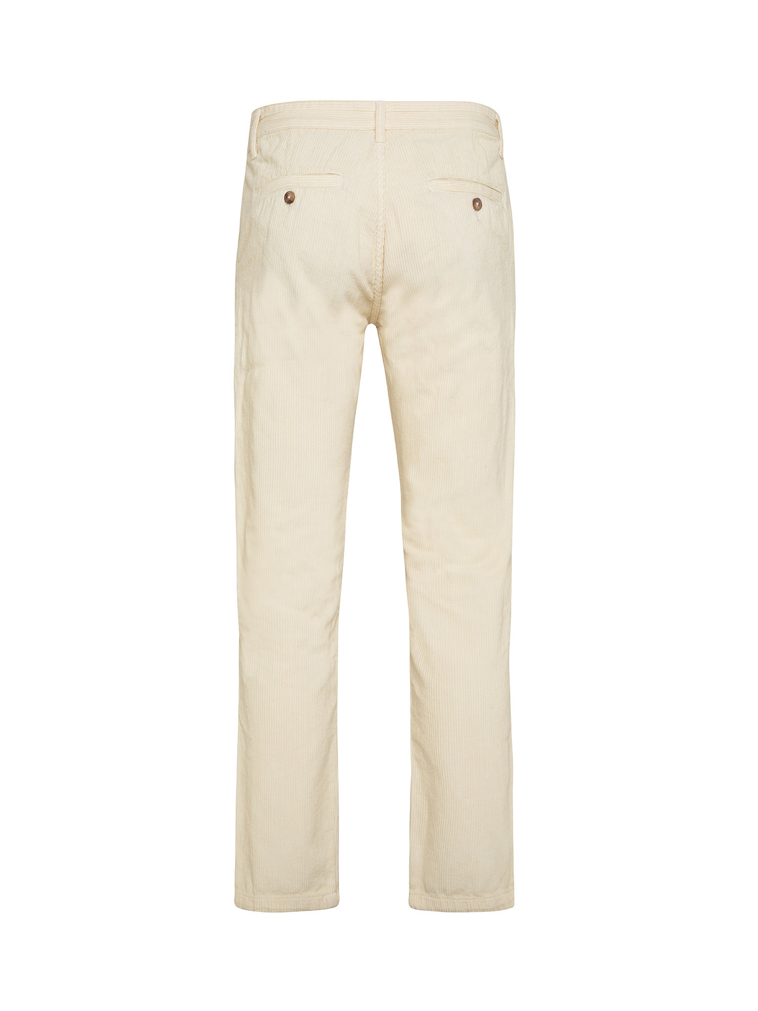 JCT - Velvet chino trousers, White Milk, large image number 1