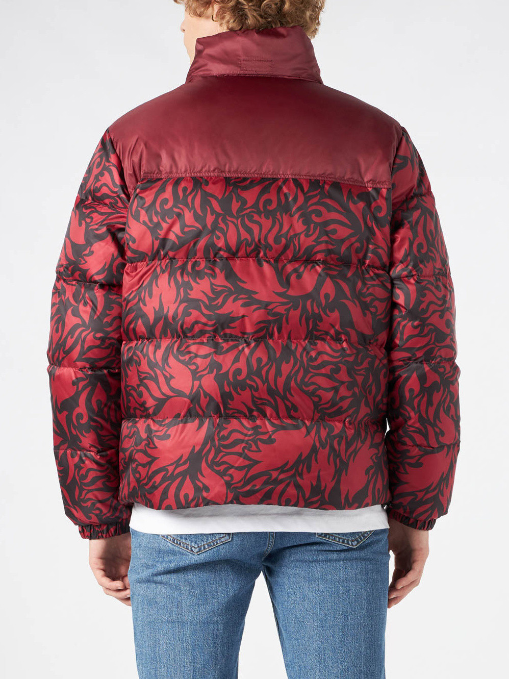 Yes I Am - Reversible flame down jacket, Red, large image number 2