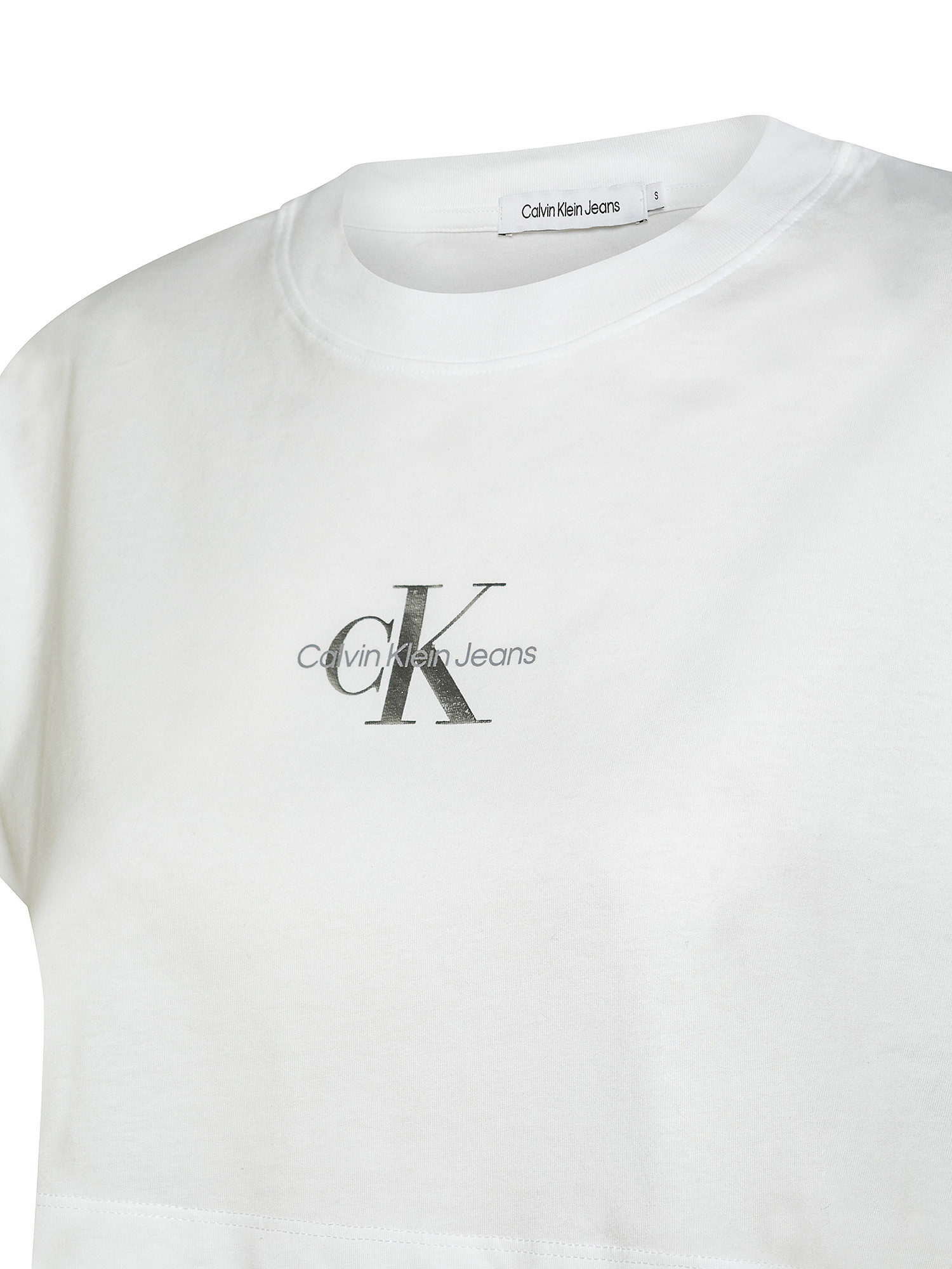 Crop-top with logo, White, large image number 2