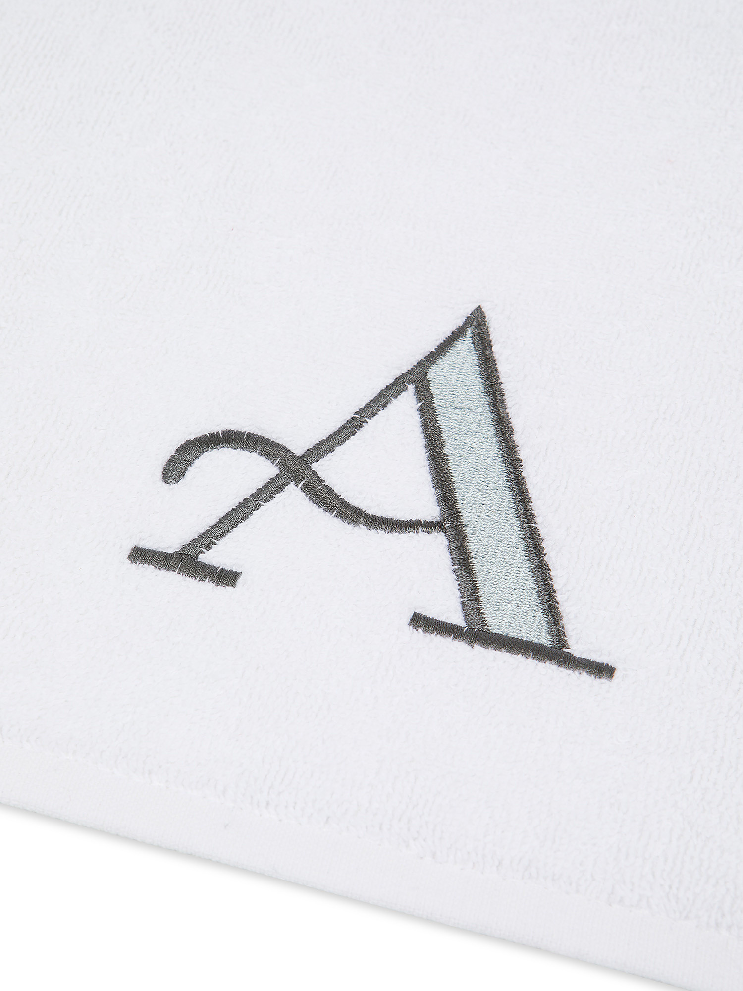 Set 2 Asciugamani Bagno Personalizzati 100% Cotone Made In Italy – 82x50 Cm + 58x38 Cm, Bianco Con Stampa Nome, Idea Regalo