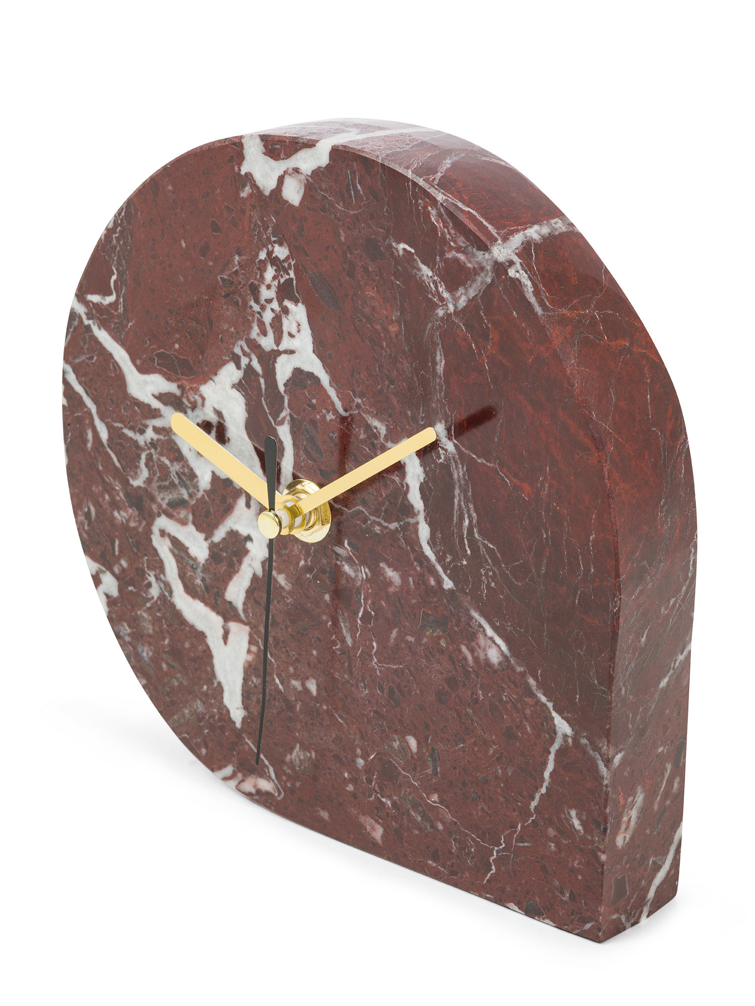 Marble dial clock, Red Bordeaux, large image number 1
