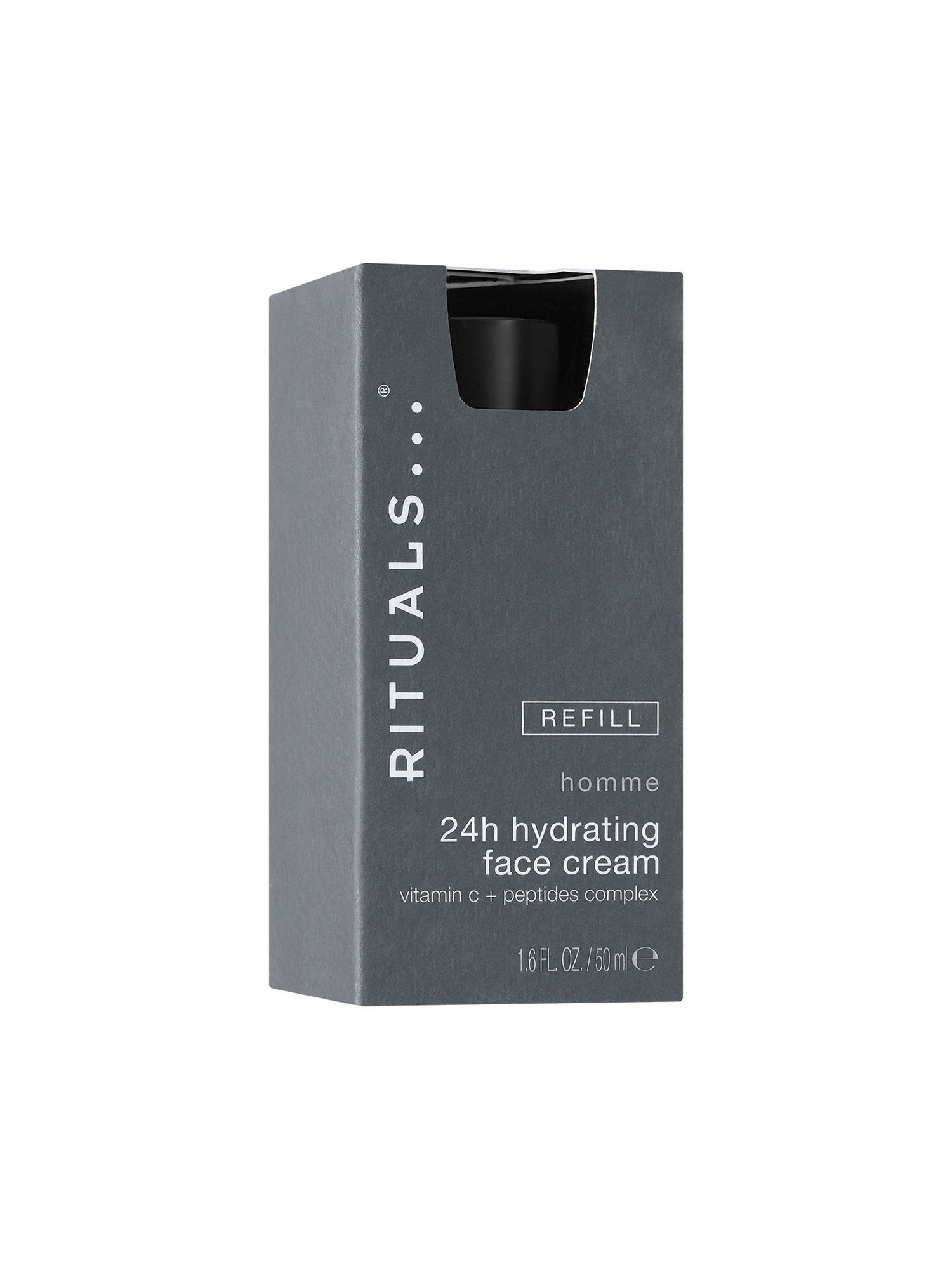 The Rituals Homme 24h Hydrating face cream refill, Nero, large