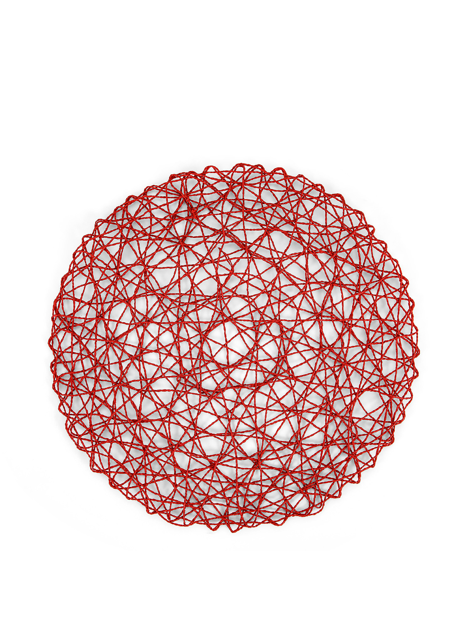 Tovaglietta in carta effetto rete, Rosso, large image number 0