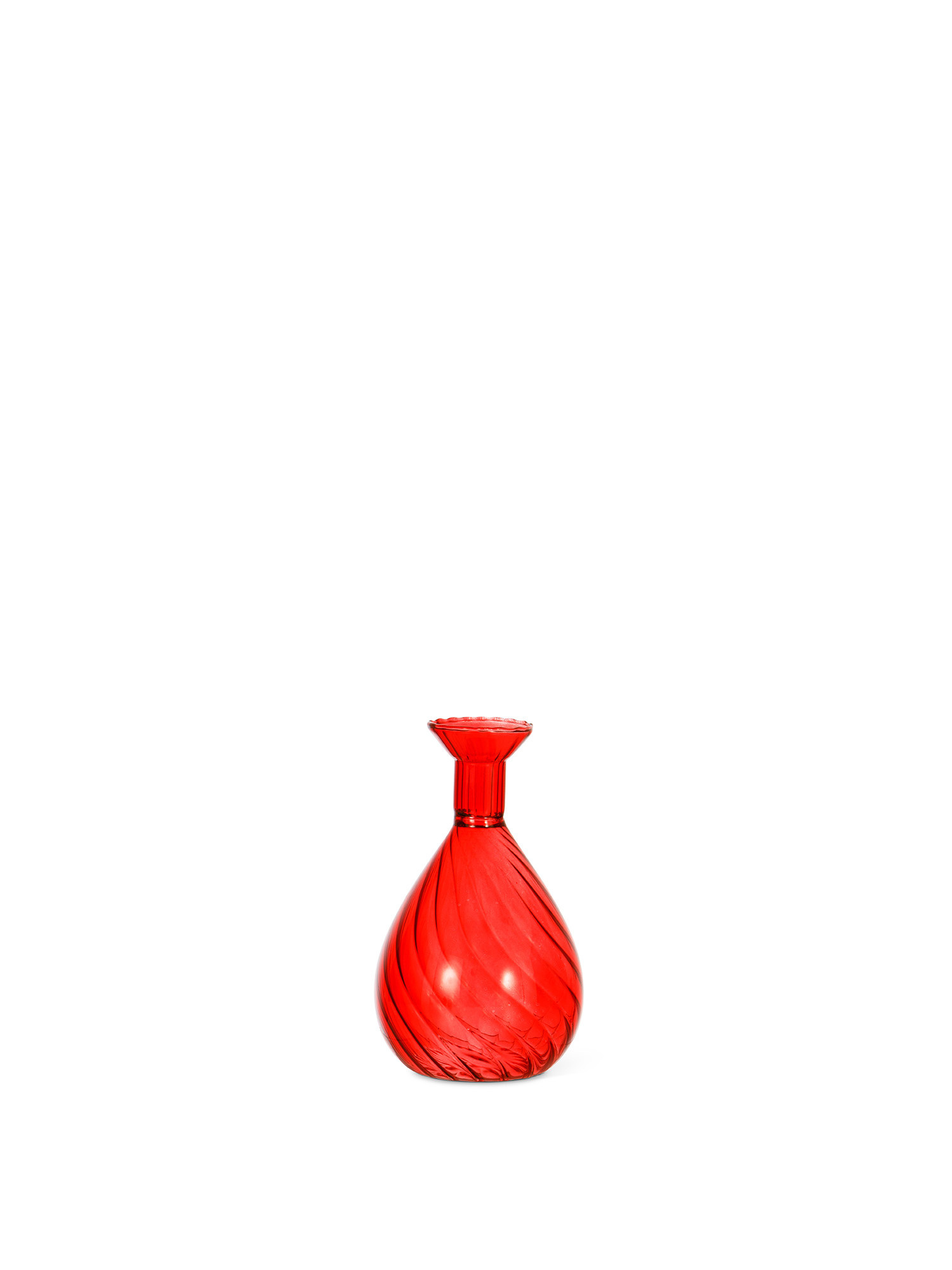 Mini glass vase, Red, large image number 0