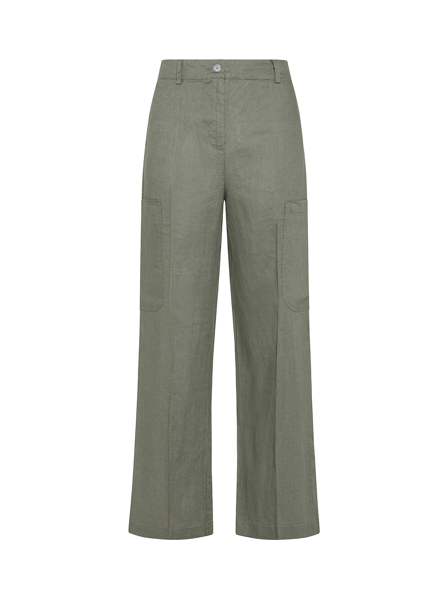 Koan - Linen cargo pants, Sage Green, large image number 0