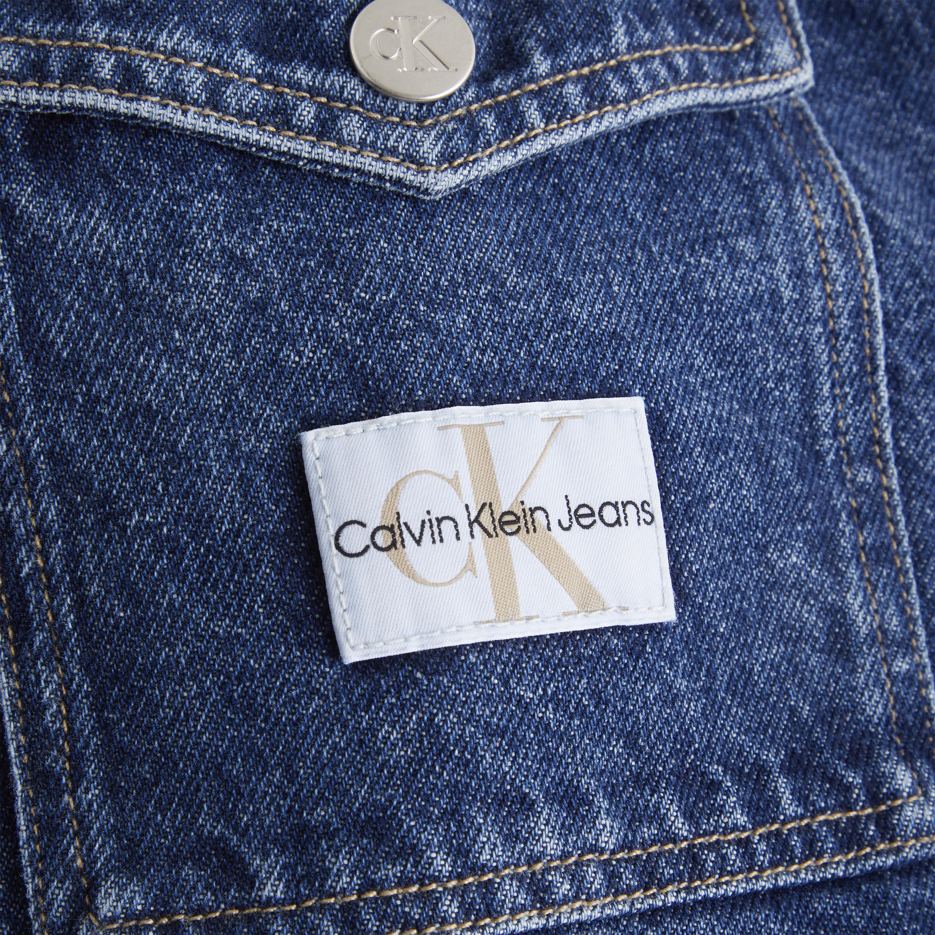 Calvin Klein Jeans - Cropped relaxed-fit jacket in denim, Denim, large image number 2