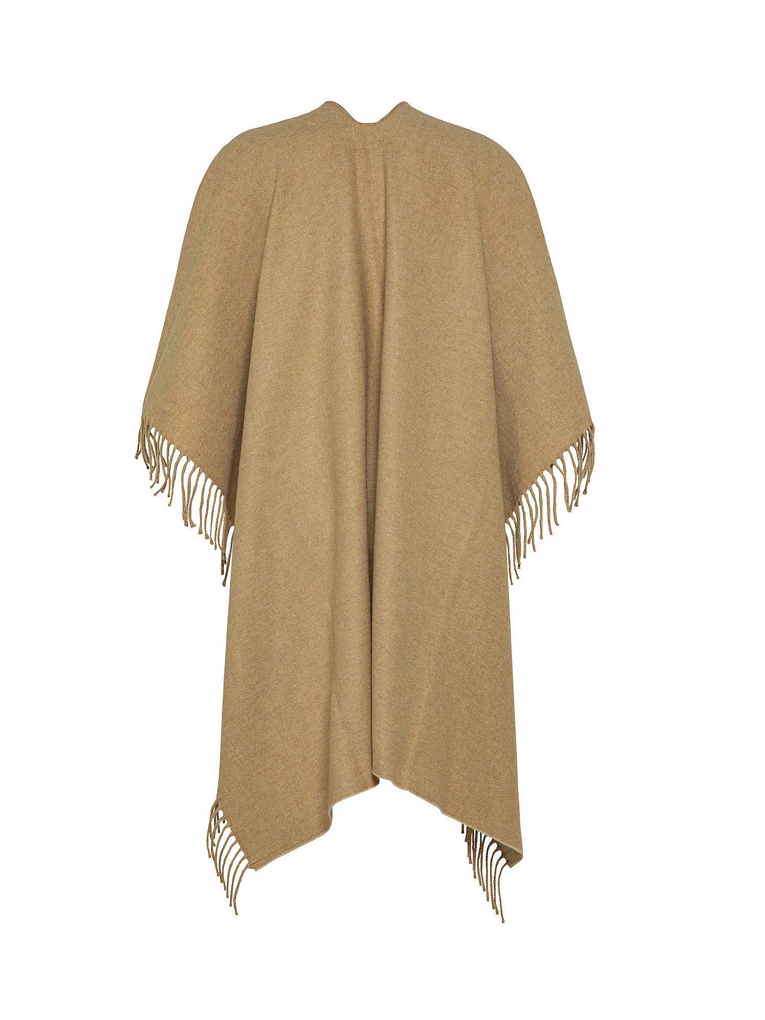 Poncho double face, Beige, large image number 1