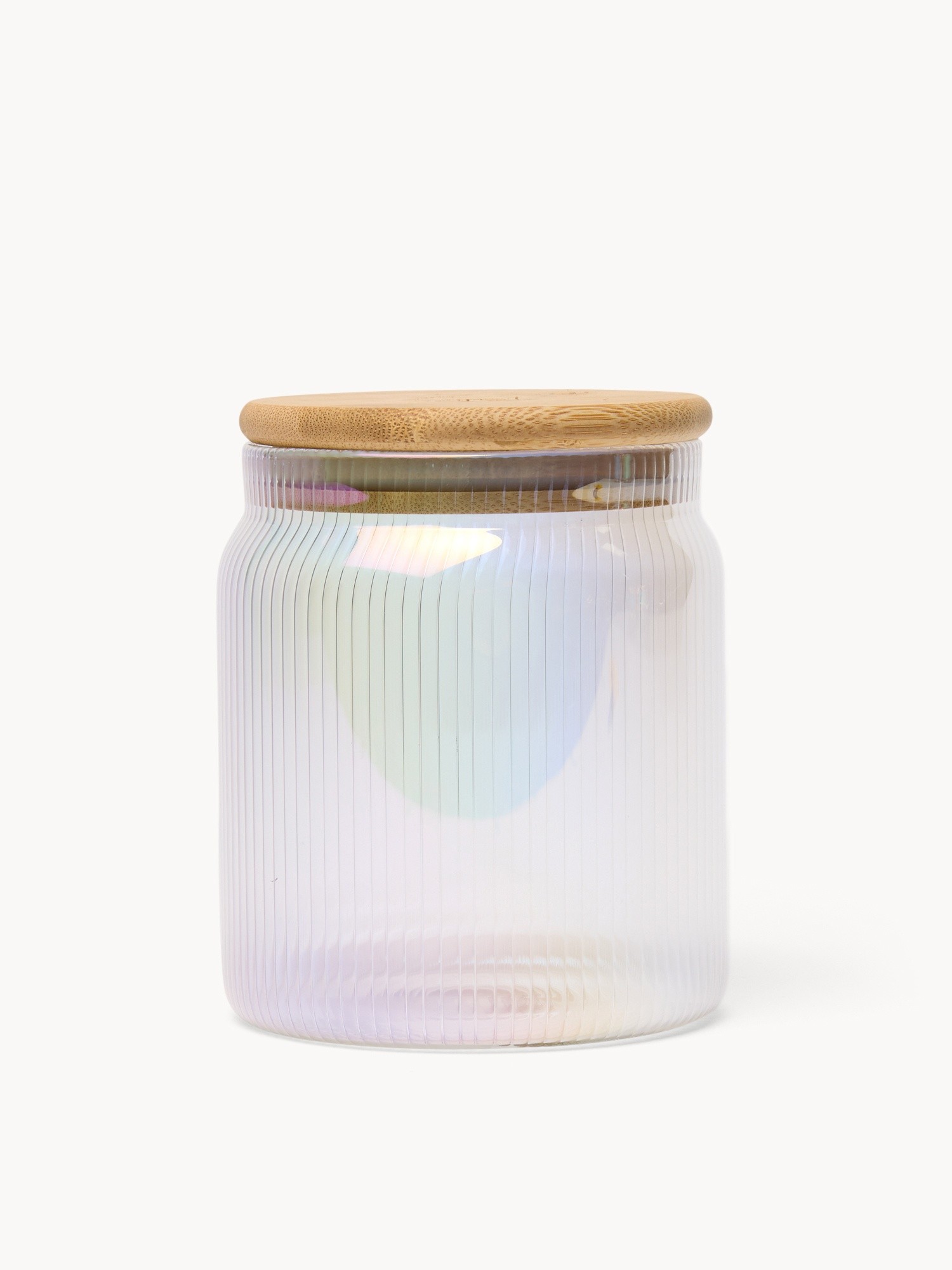 Borosilicate glass jar with bamboo lid - Introductory price, Transparent, large image number 0