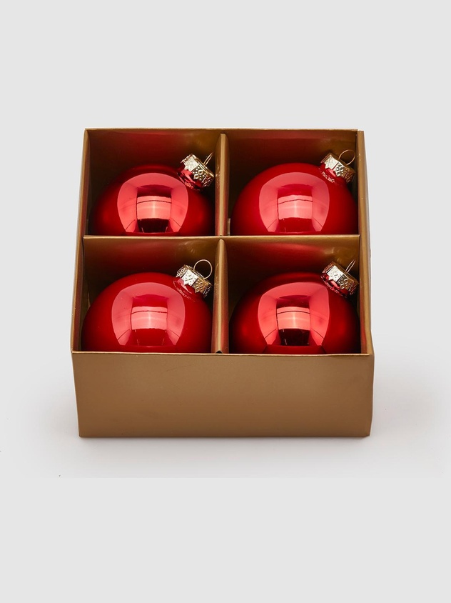 Set 4 palline in vetro