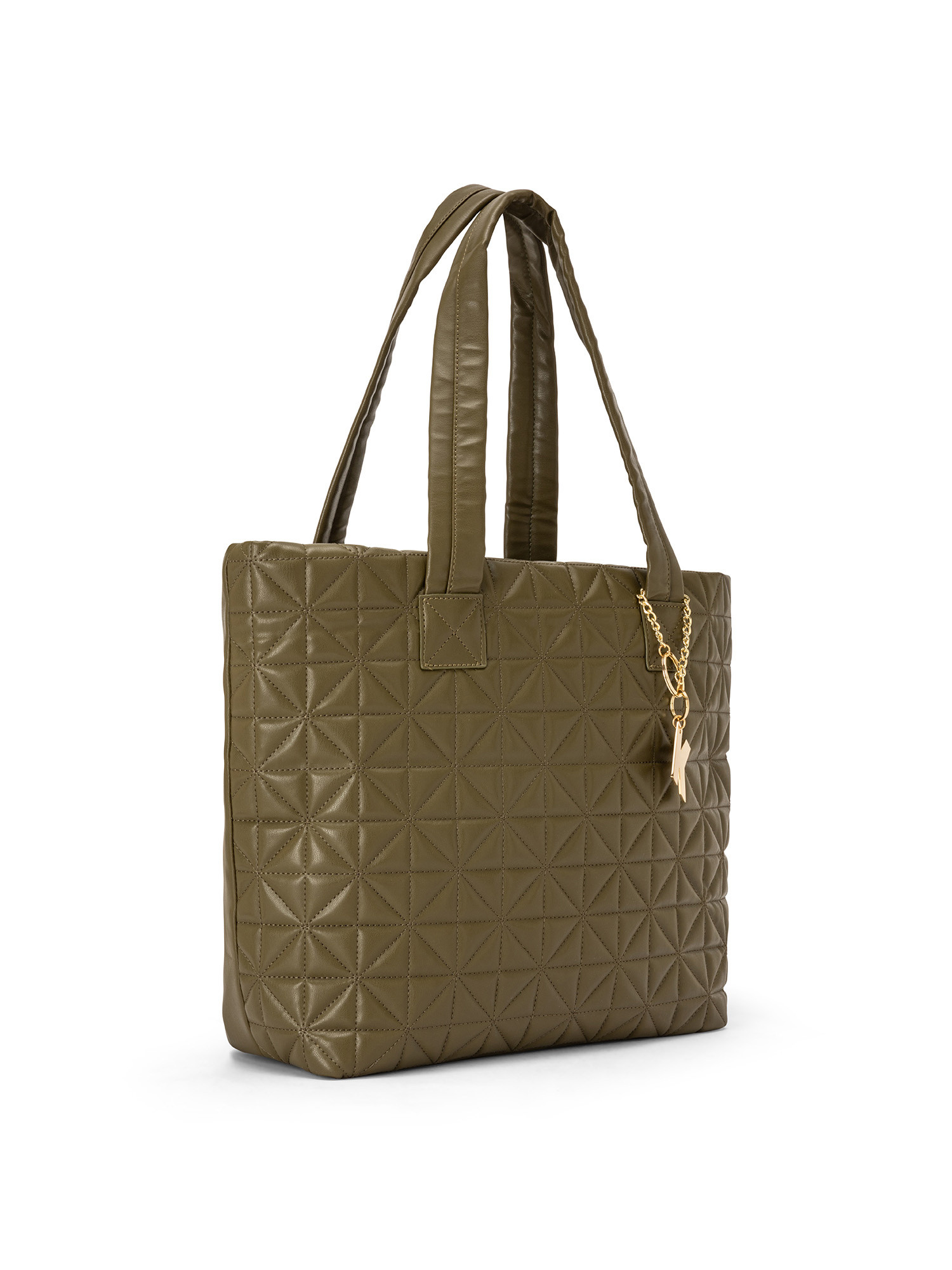 Koan - Shopping bag con motivo, Verde, large image number 1