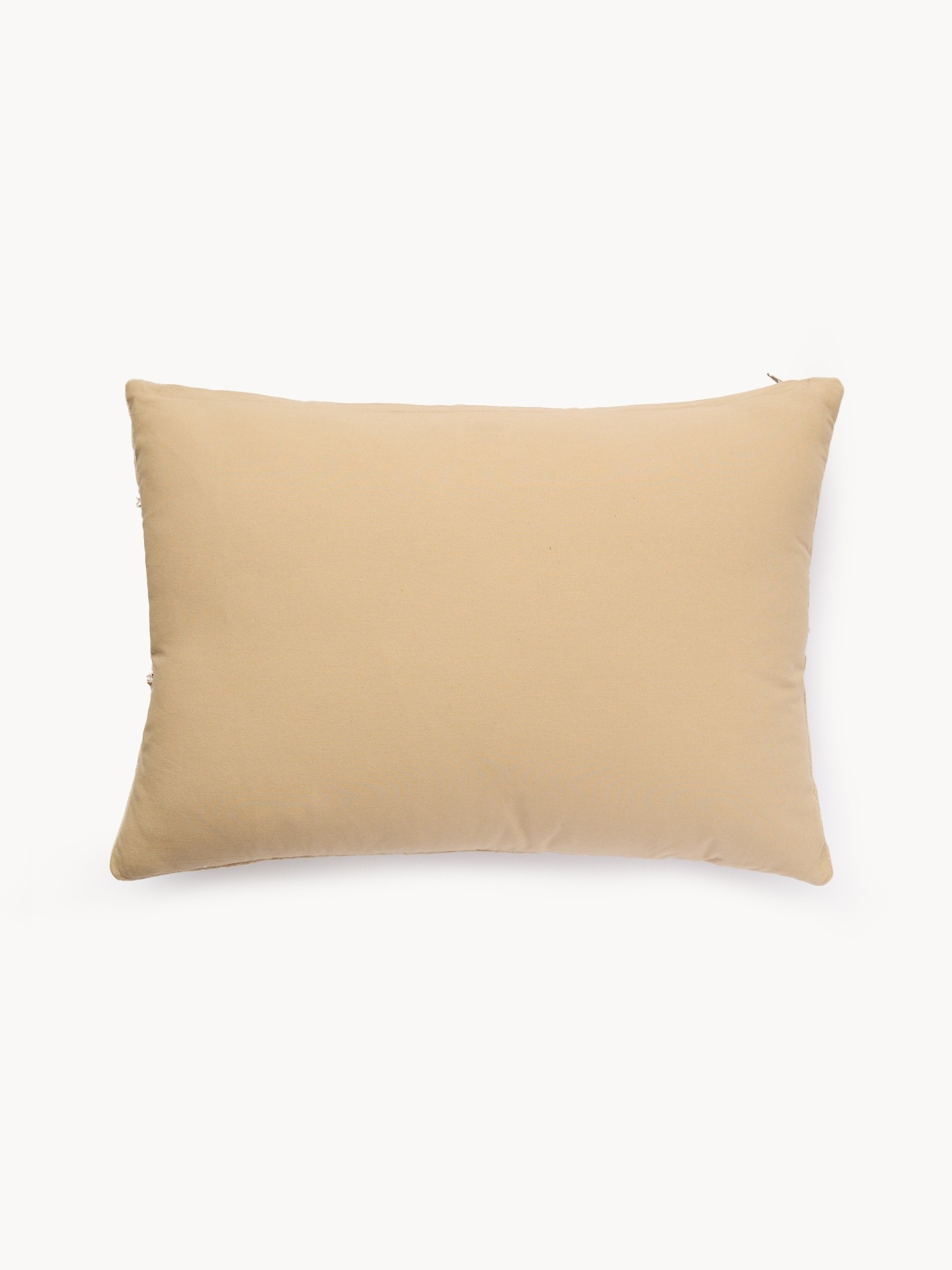 Velvet pillow with embroidery and beads,35x50cm, White Ivory, large image number 1