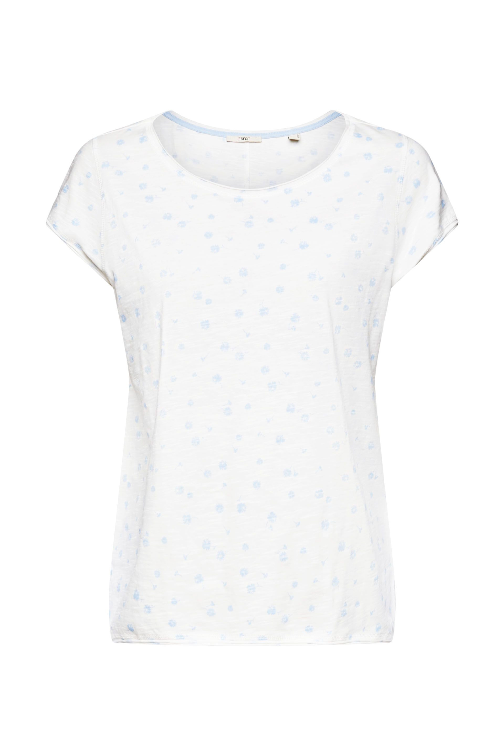 Esprit - T-shirt con stampa, Bianco, large image number 0