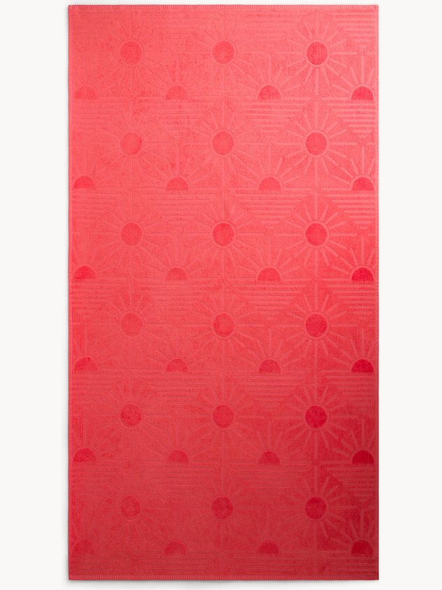 Solid color cotton beach towel
