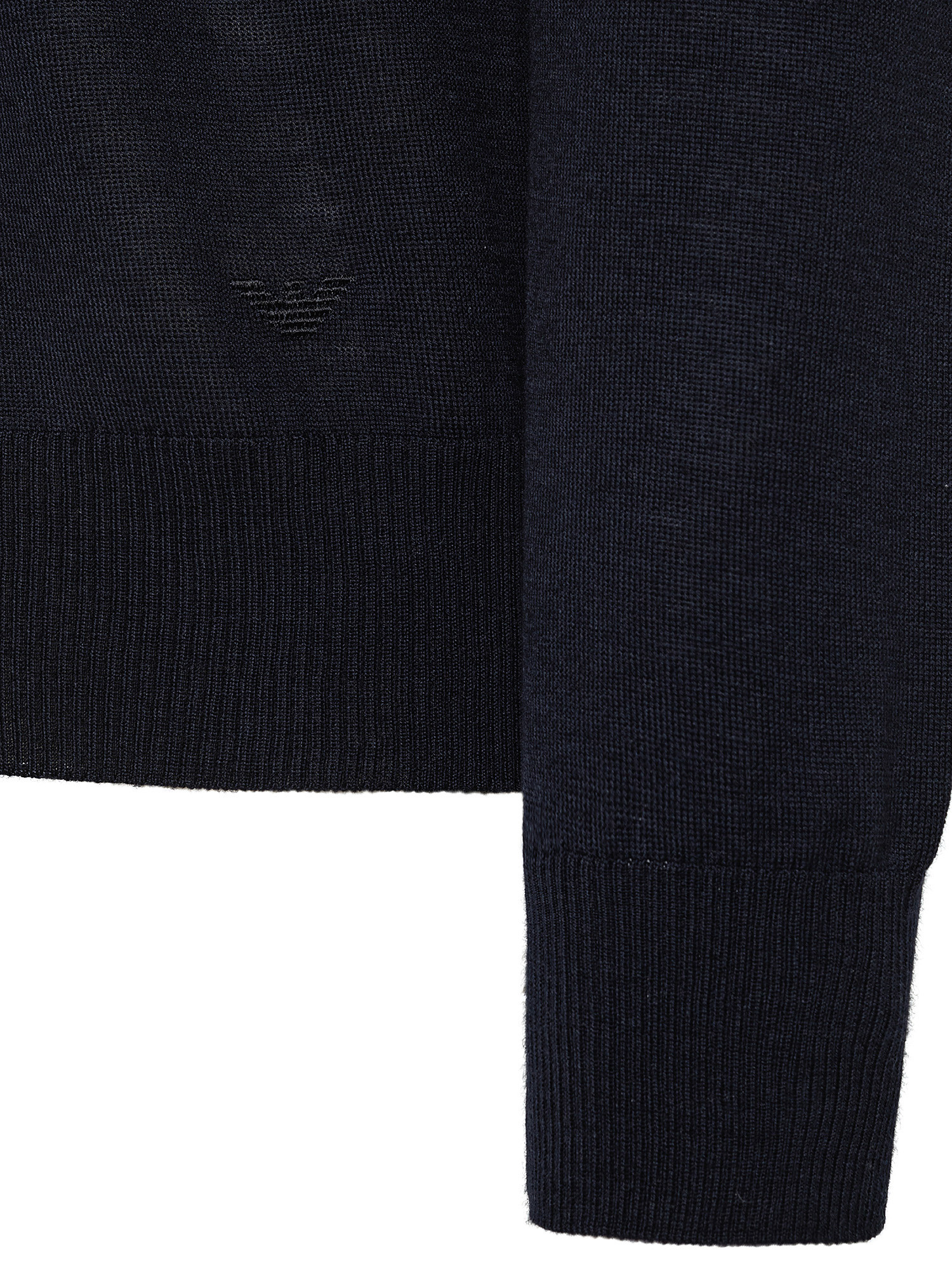 Crewneck sweater in wool, Dark Blue, large image number 2