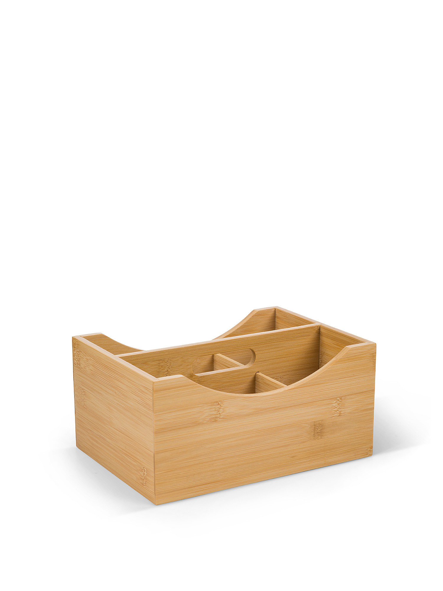 Bamboo organizer box, Beige, large image number 0