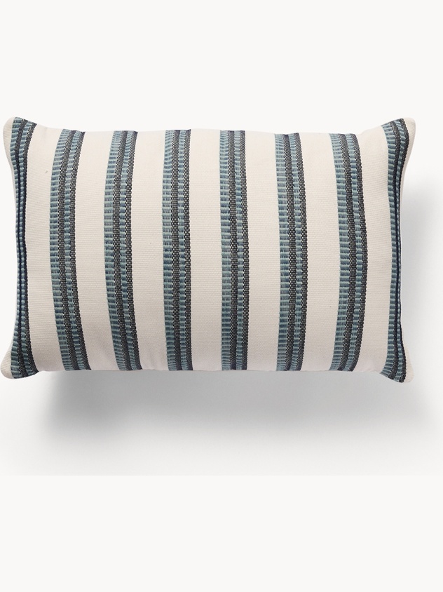 Cuscino a righe blu 35x55cm