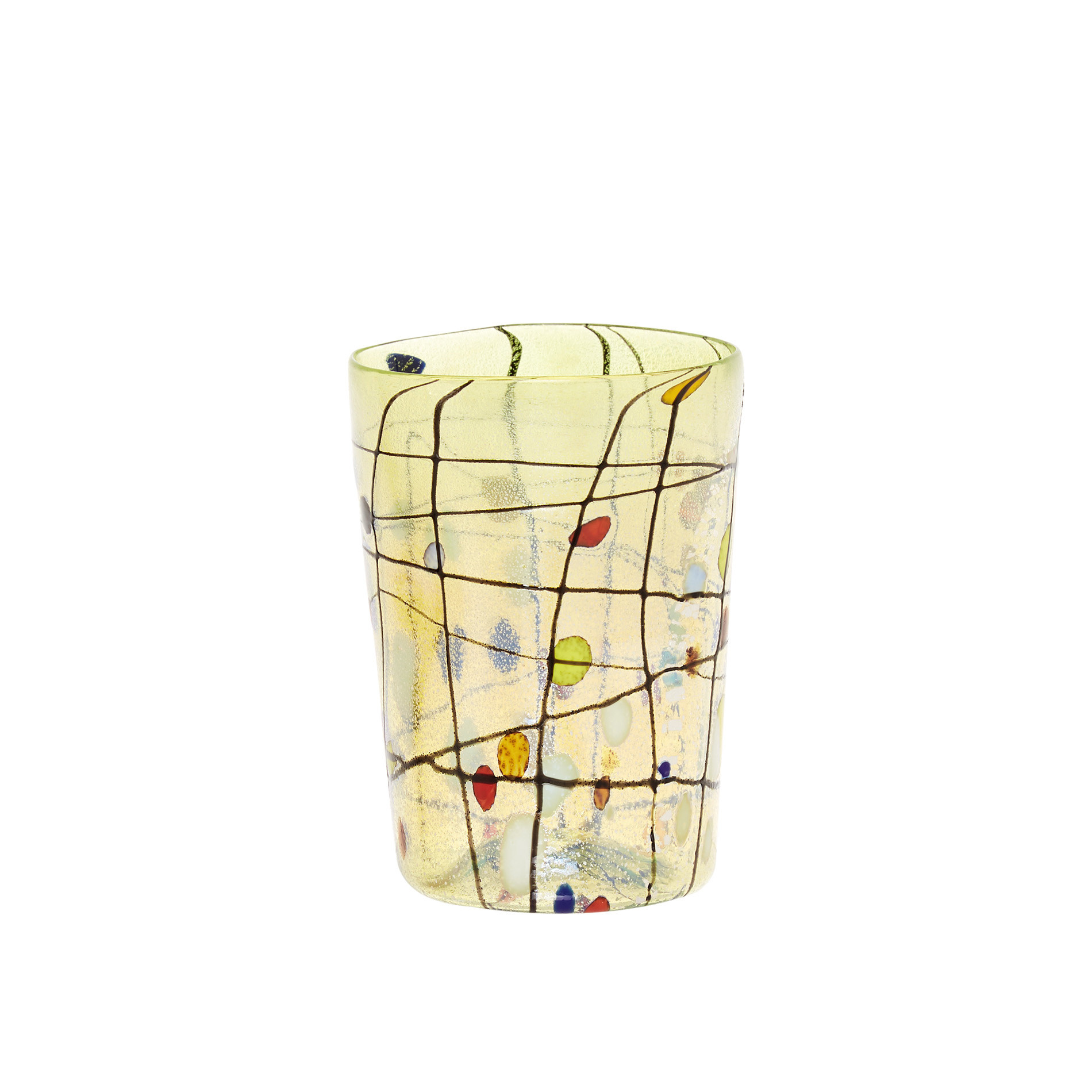 Bicchiere vetro di Murano decoro Kandinsky, Multicolor, large image number 0