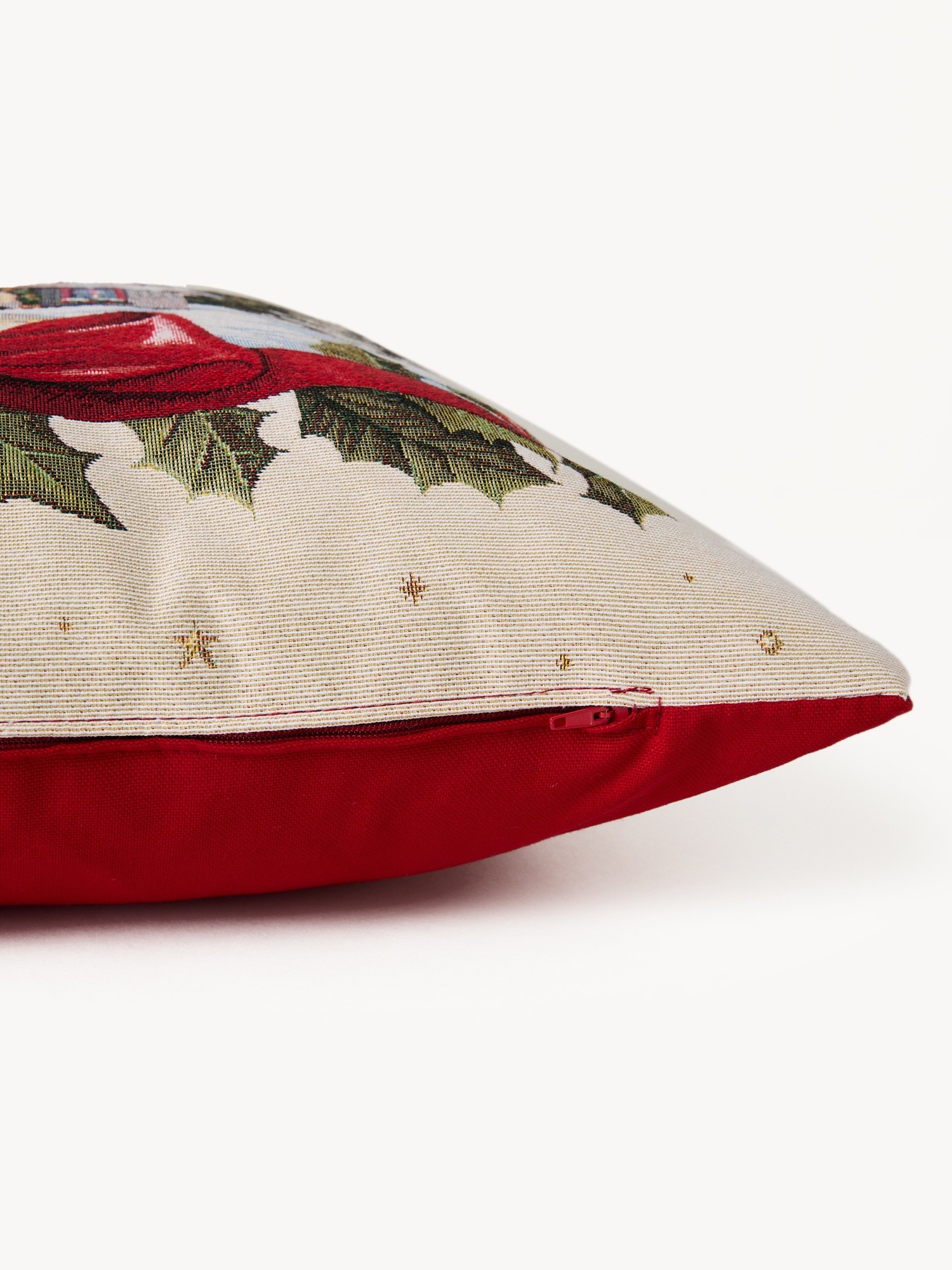 Gobelin fabric cushion with Christmas pattern 45x45cm, Multicolor, large image number 2