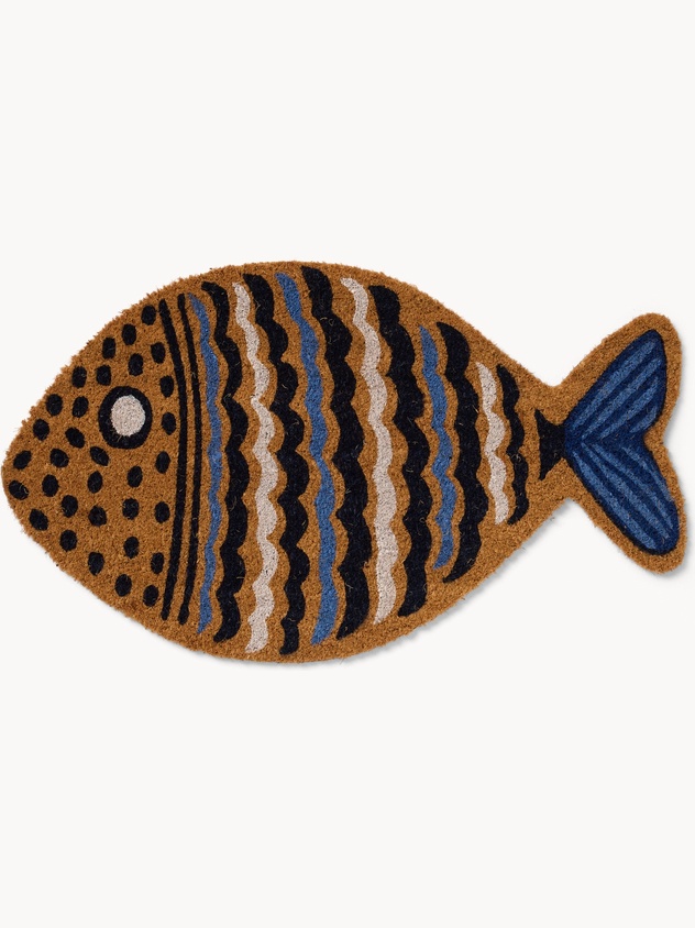 Fish-shaped doormat