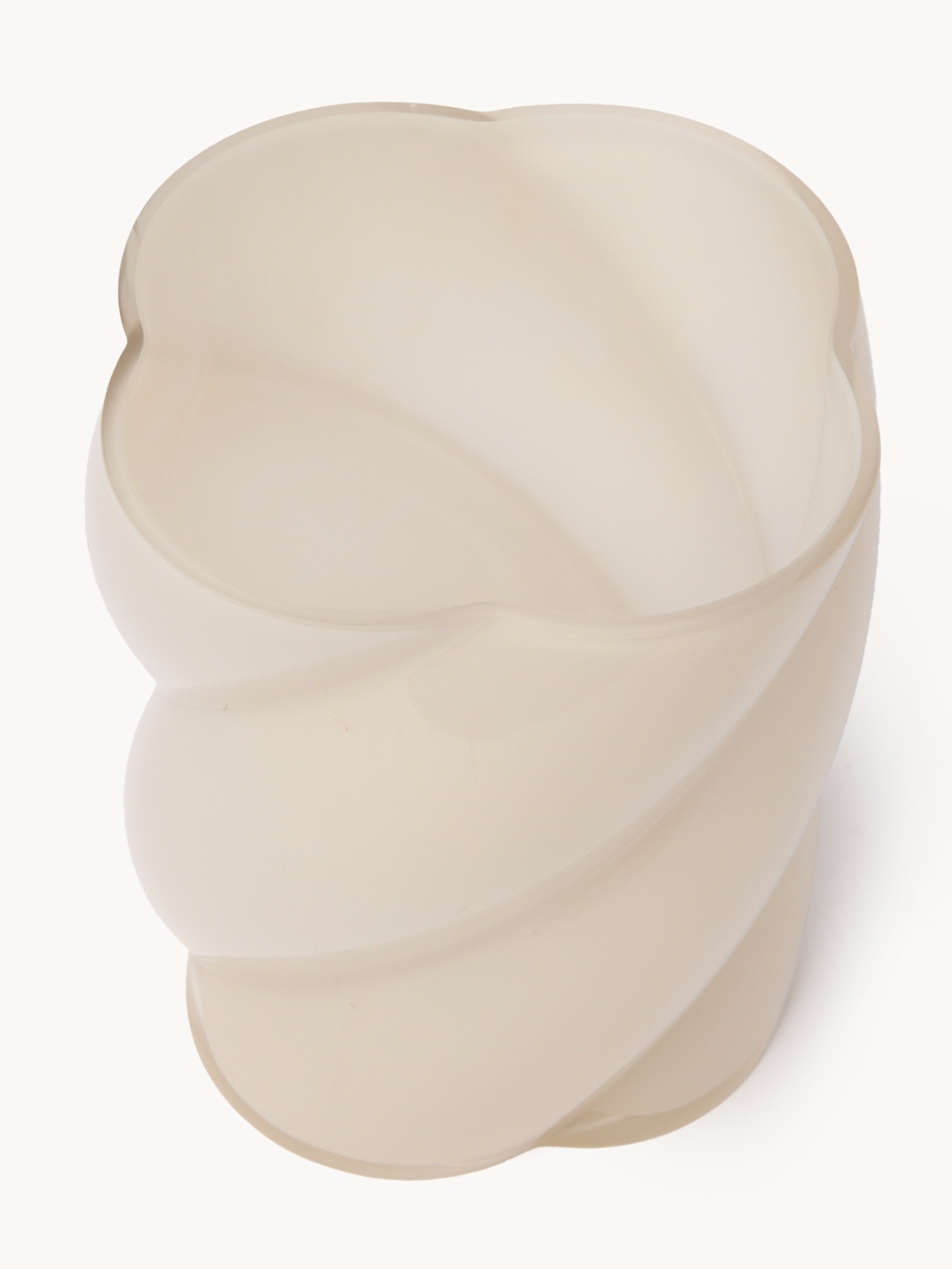 Vaso in vetro, Crema, large image number 1