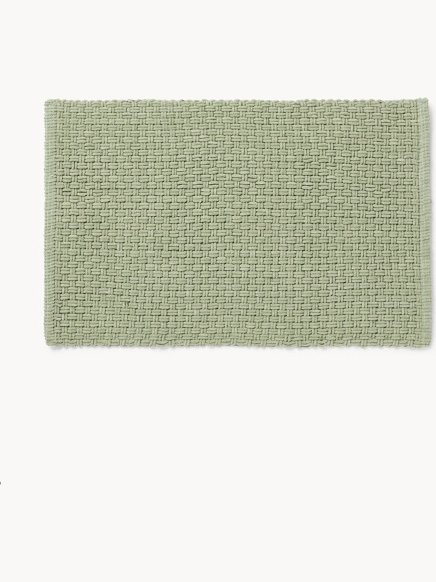 Chenille Bath Mat with Woven Effect - Discounted Price