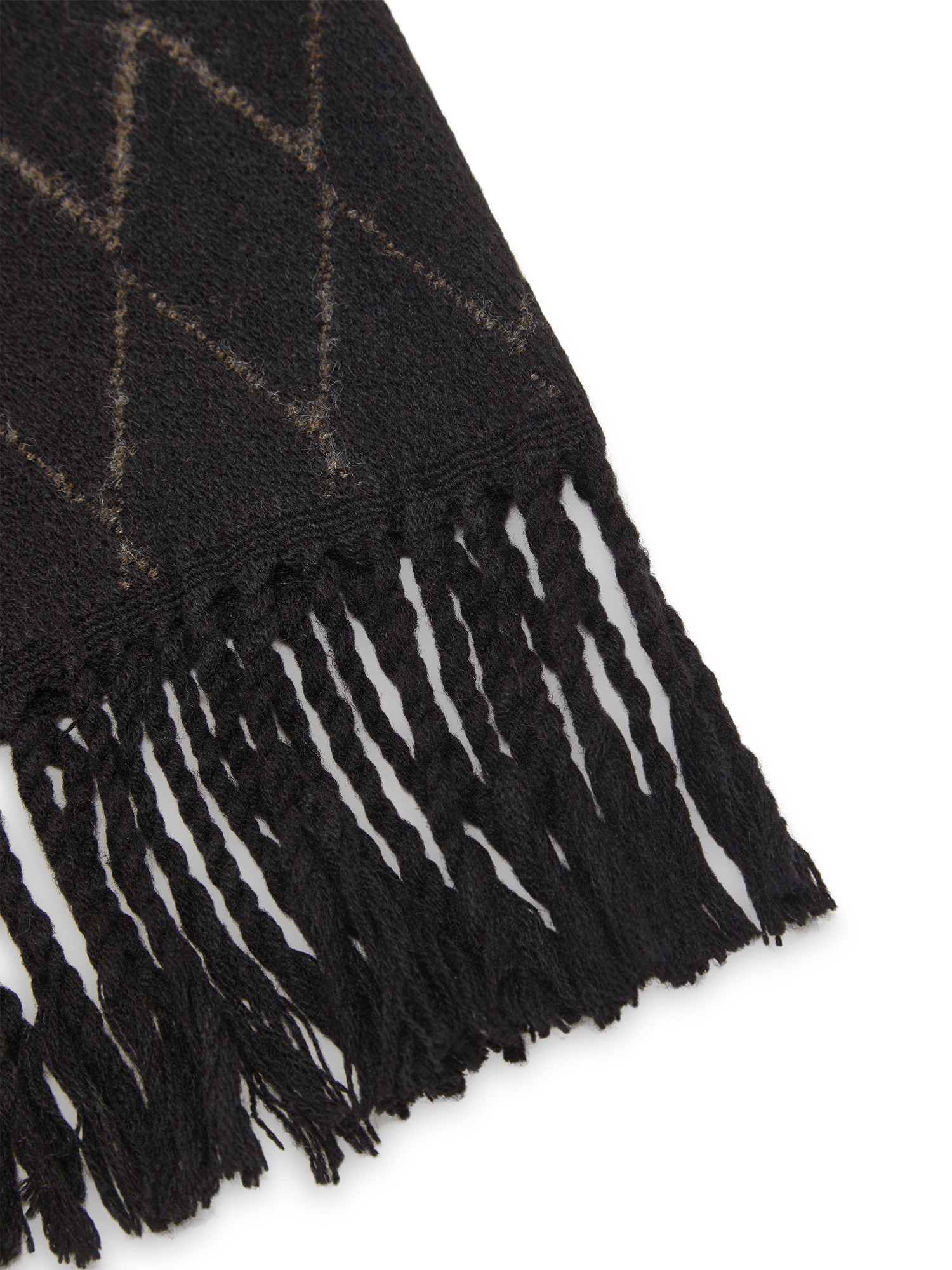 Luca D'Altieri - Fabric scarf, Black / Brown, large image number 1