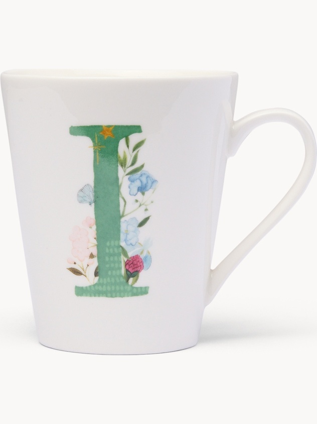 Mug in new bone china lettera I