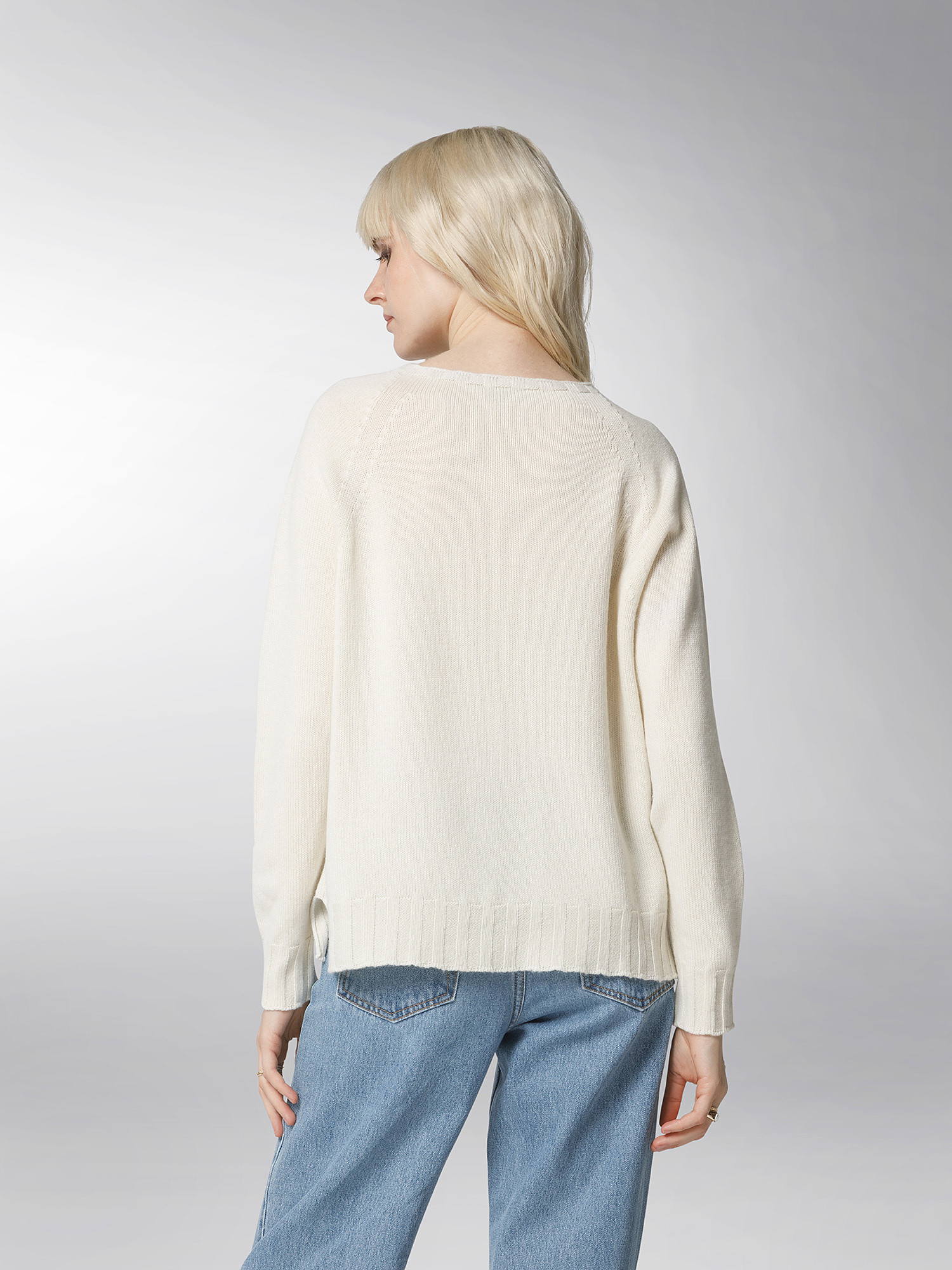 K Collection - Crewneck pullover, Ecru, large image number 5