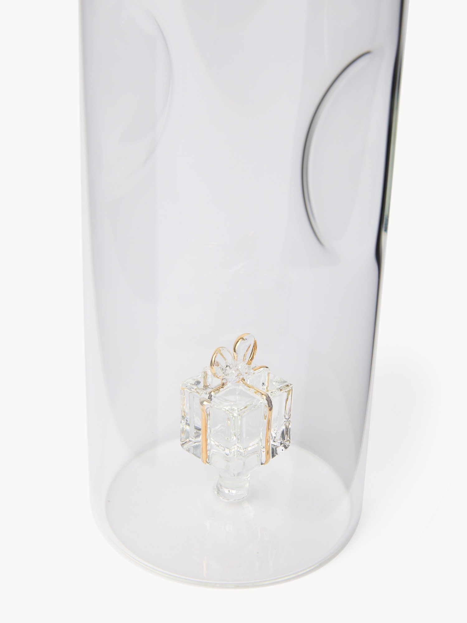 Caraffa in vetro borosilicato dettaglio pacco regalo, Trasparente, large image number 1
