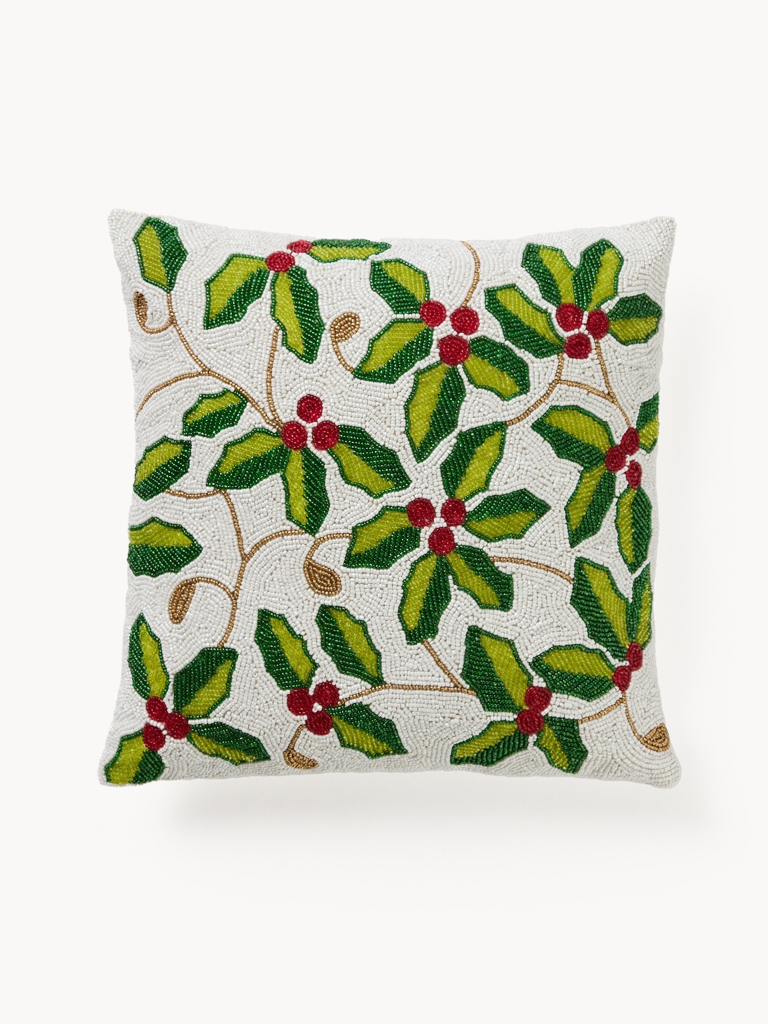 Beaded cushion 40x40cm, Multicolor, large image number 0