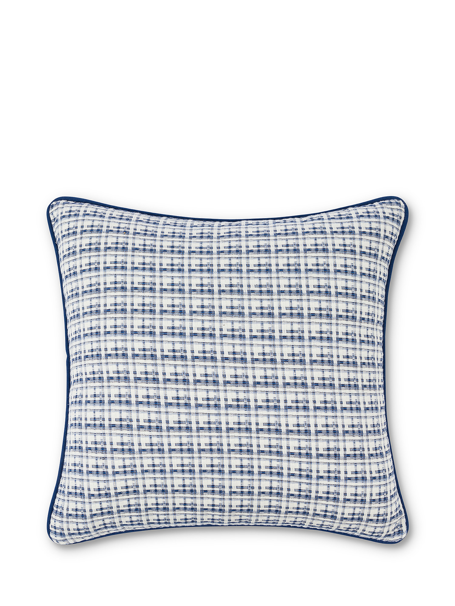 Dobby fabric cotton cushion 45x45cm, Light Blue, large image number 0