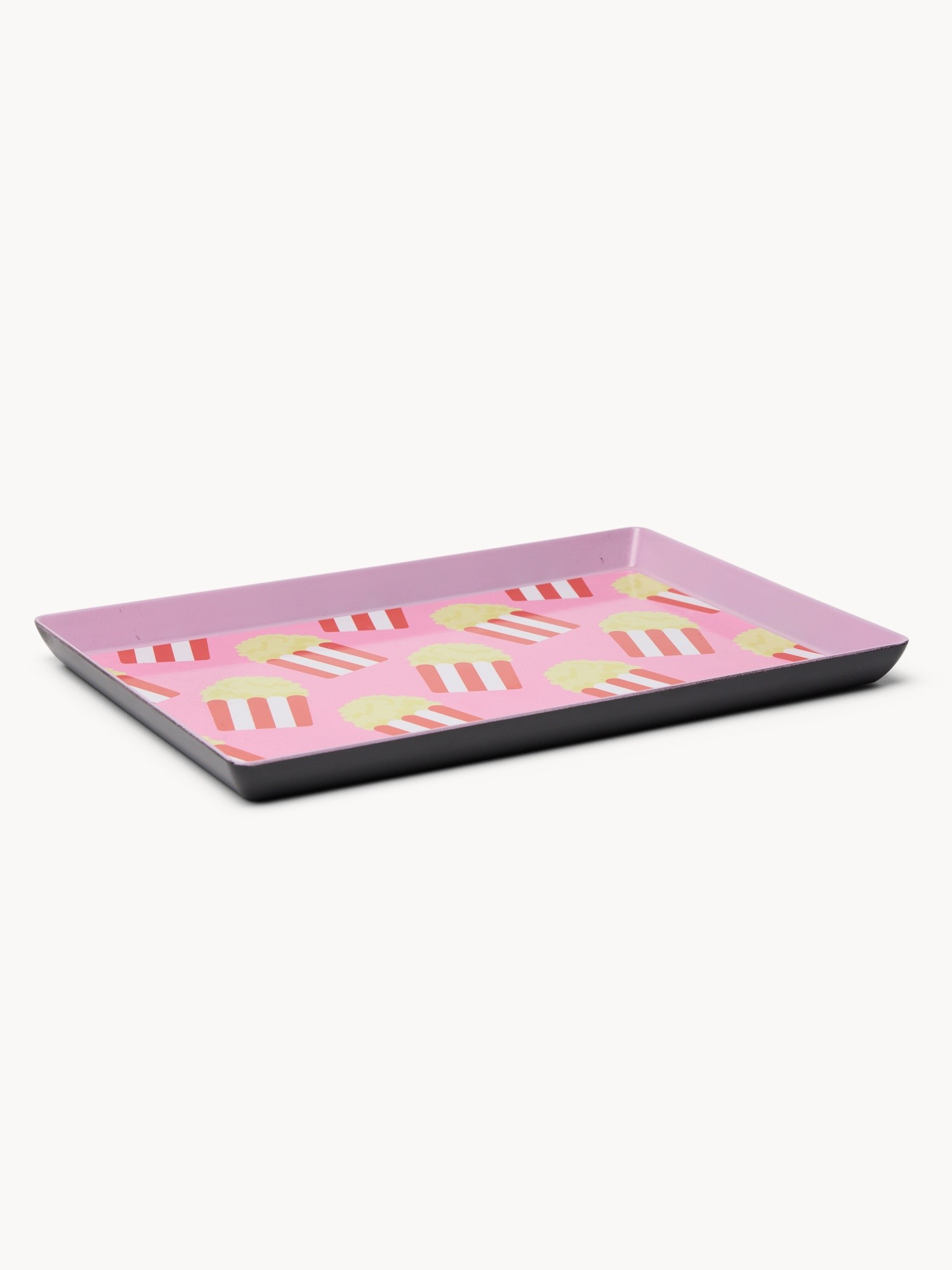 Plastic popcorn-themed tray - Introductory price, Multicolor, large image number 0