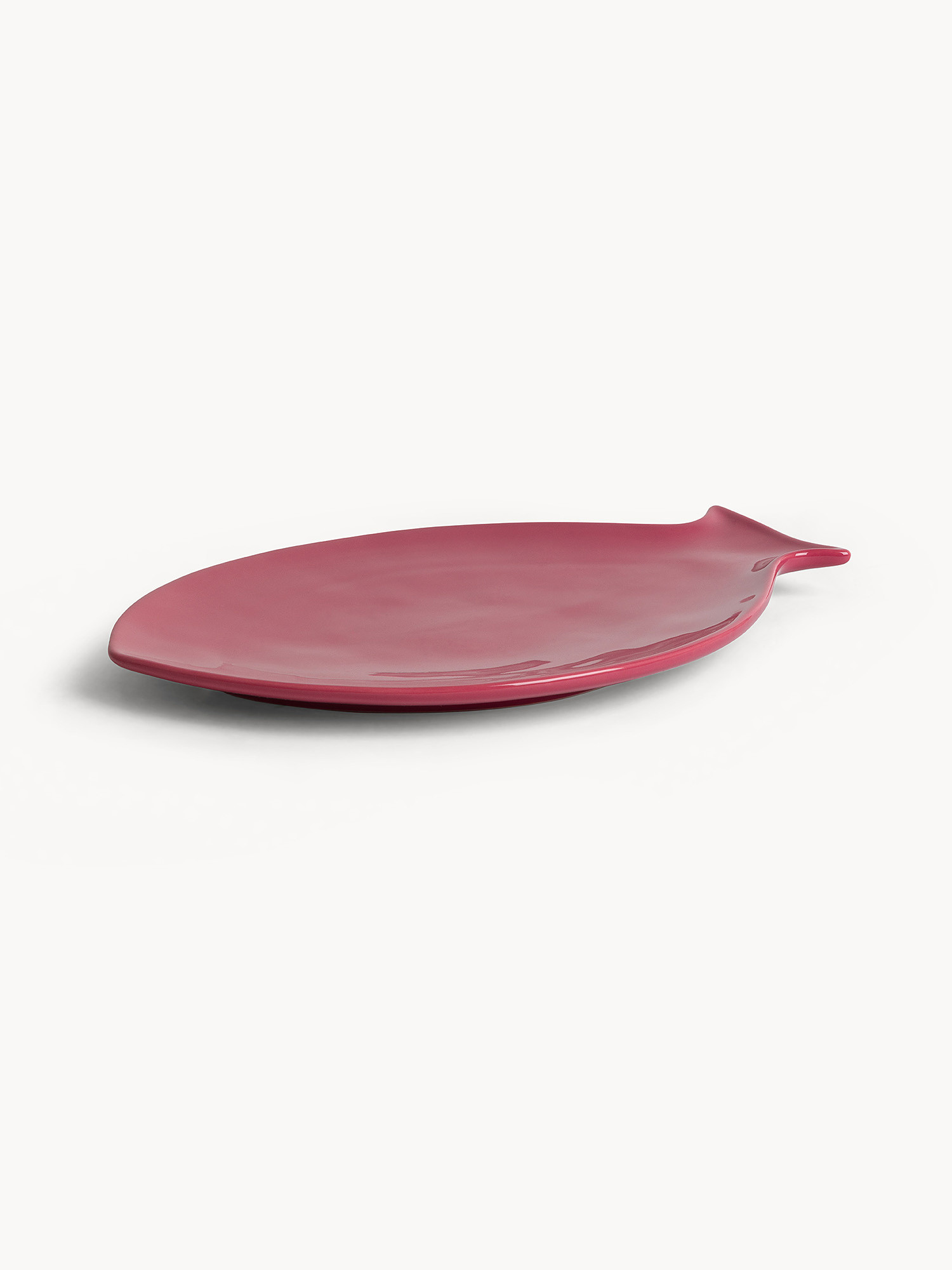 Piatto pesce stoneware , Rosso, large image number 0