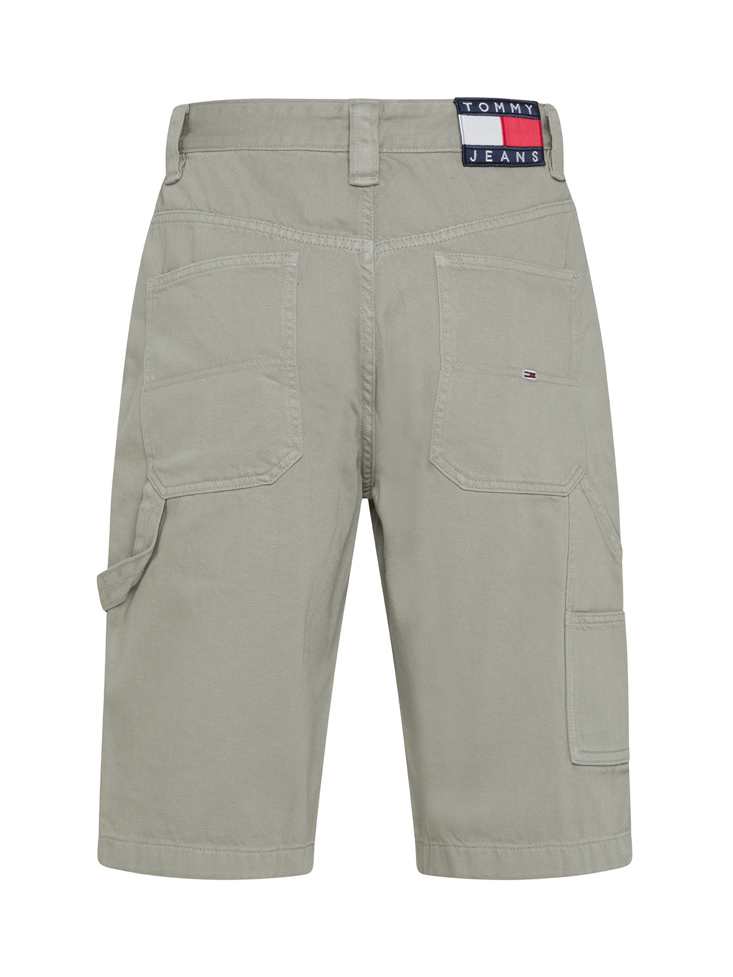 Tommy Jeans - Baggy fit Bermuda shorts in cotton, Light Green, large image number 1