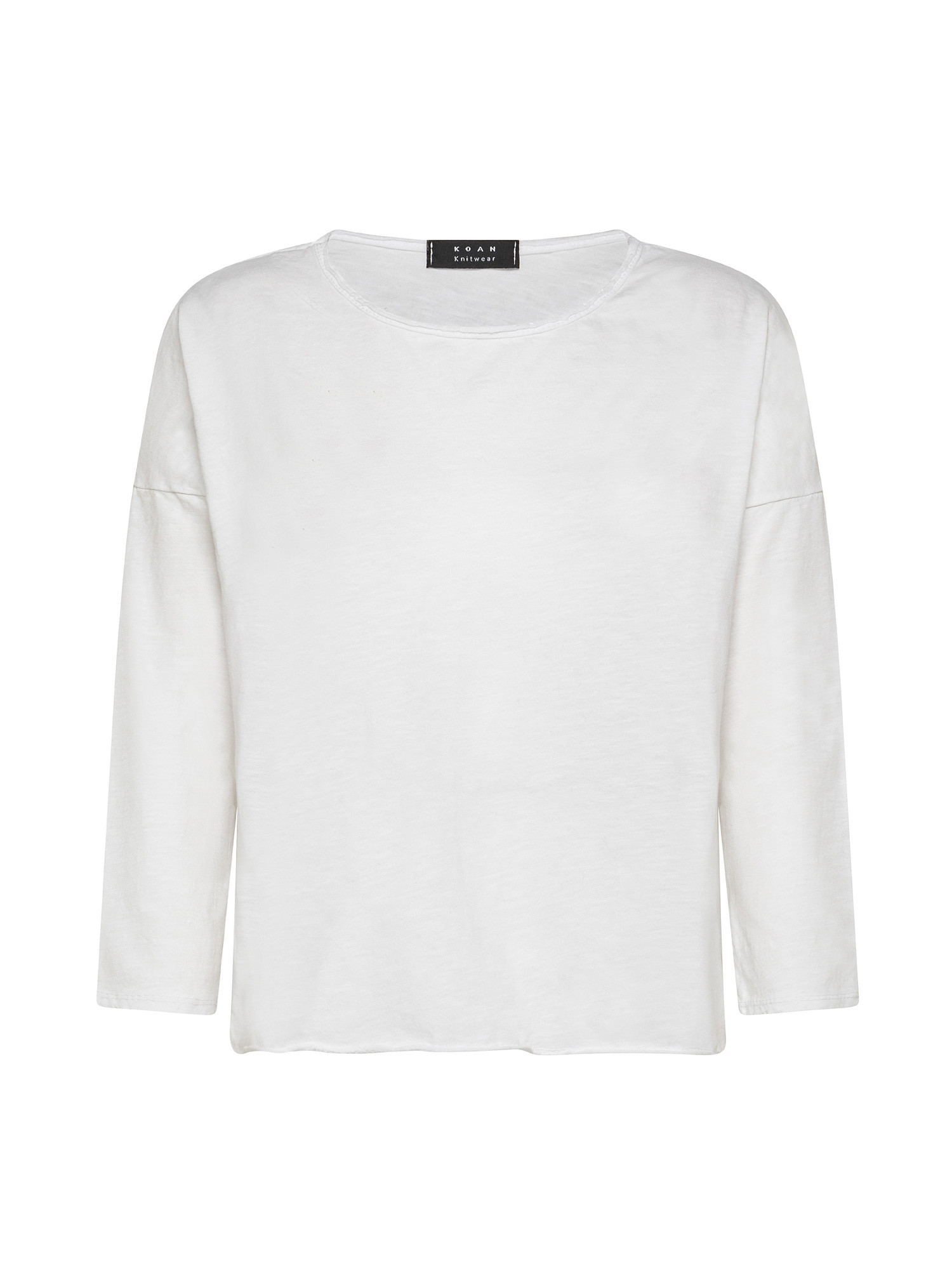 T-shirt over, Bianco, large