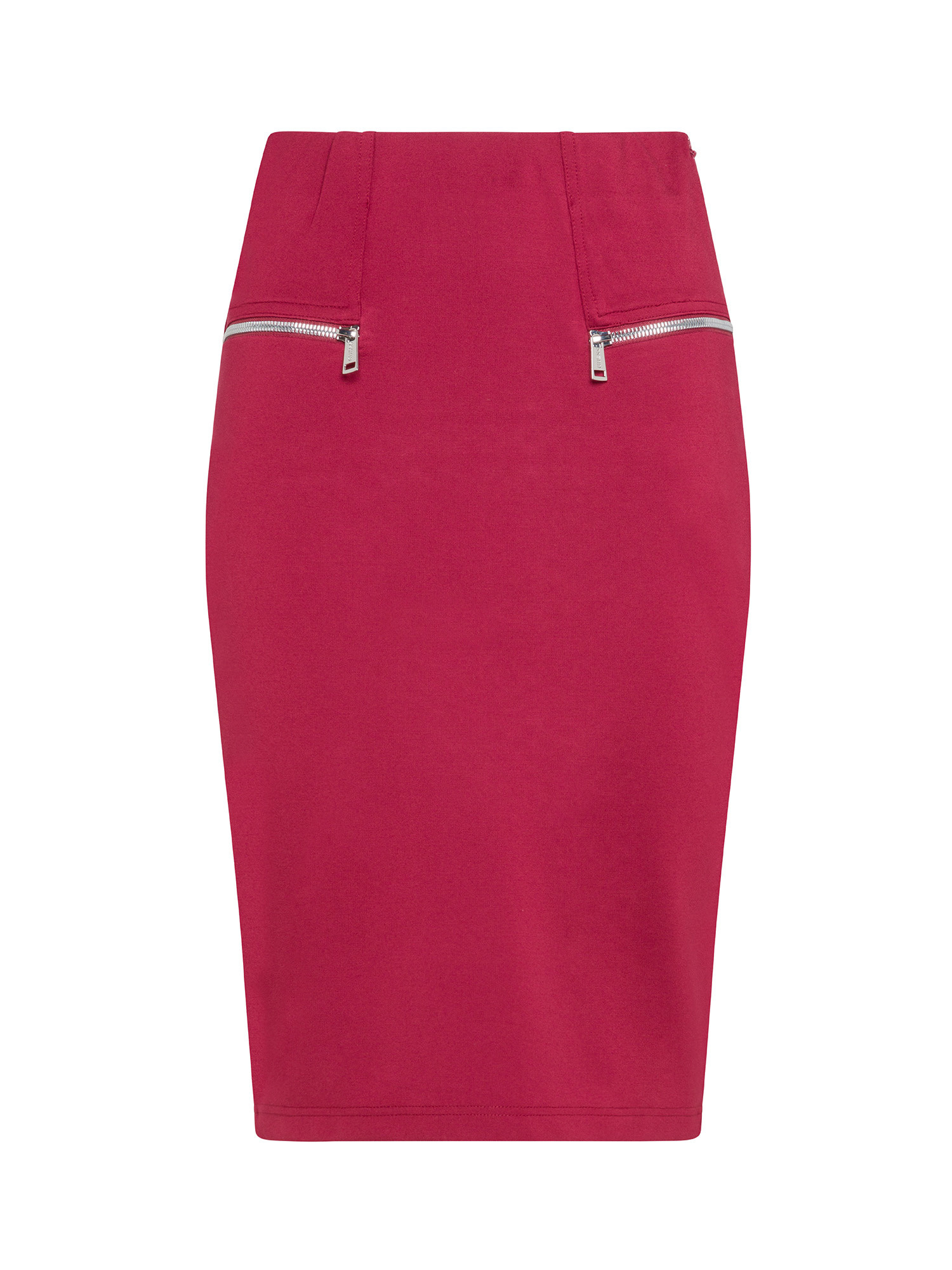 High waist skirt, Red, large image number 0