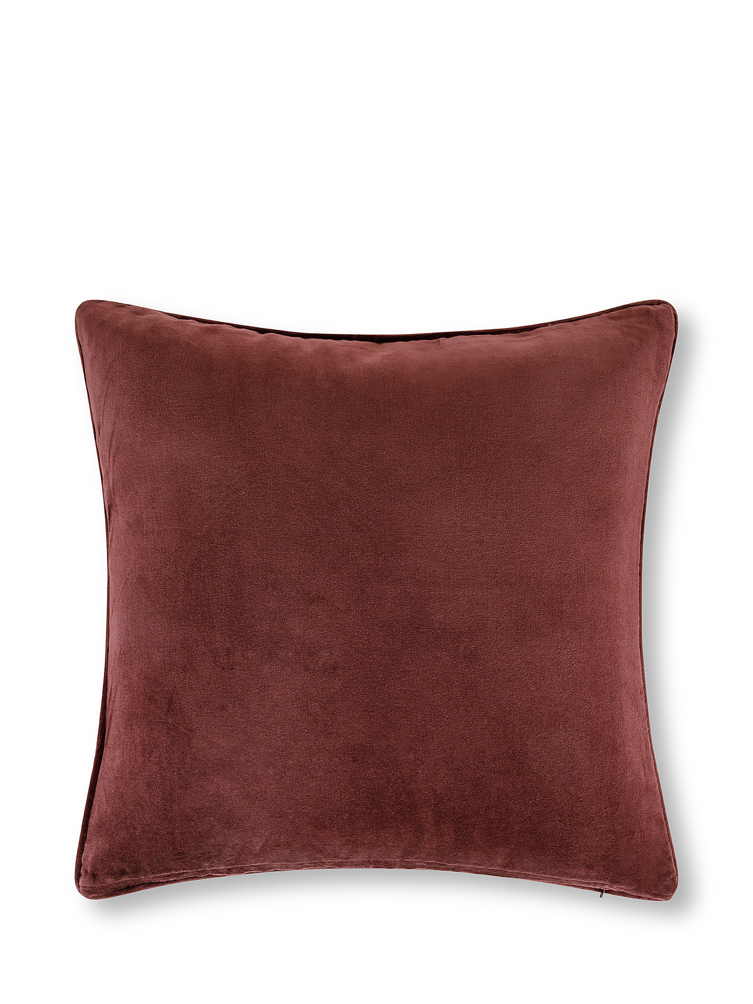 Plain velvet cushion 45x45cm, Purple, large image number 1