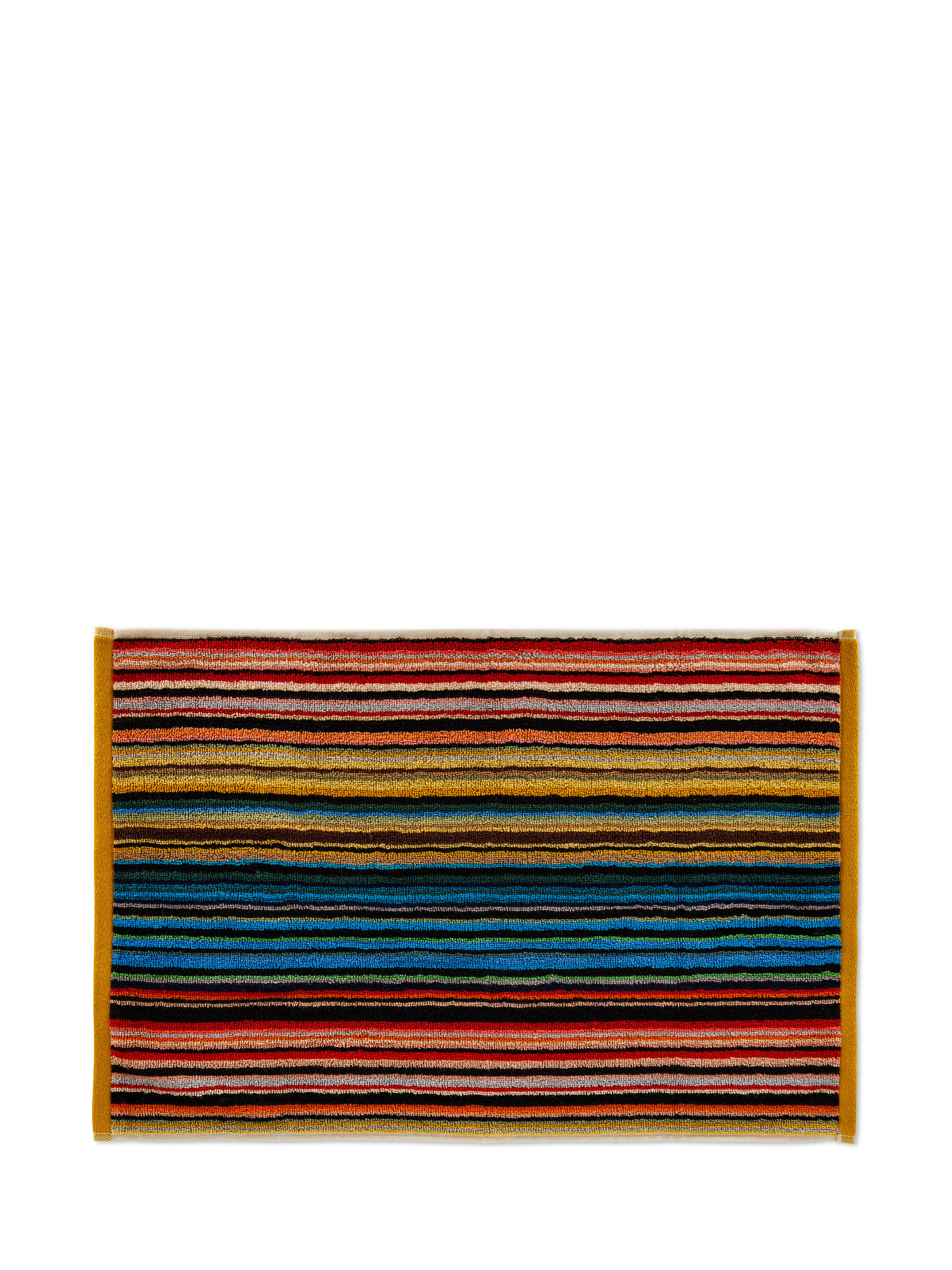 Asciugamano cotone jacquard a righe, Multicolor, large