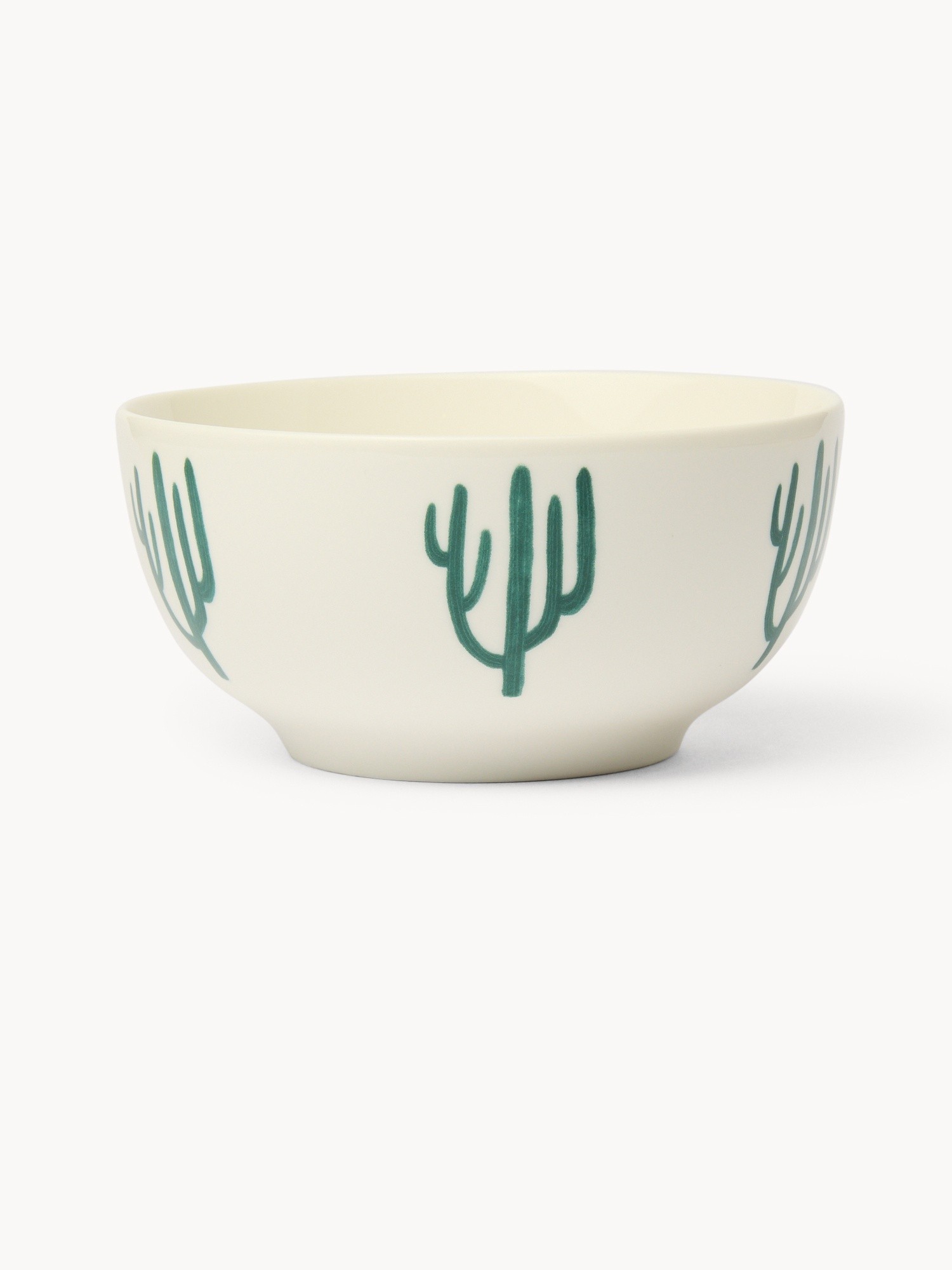 Coppetta in new bone china motivo cactus - Prezzo di lancio, Bianco, large image number 0