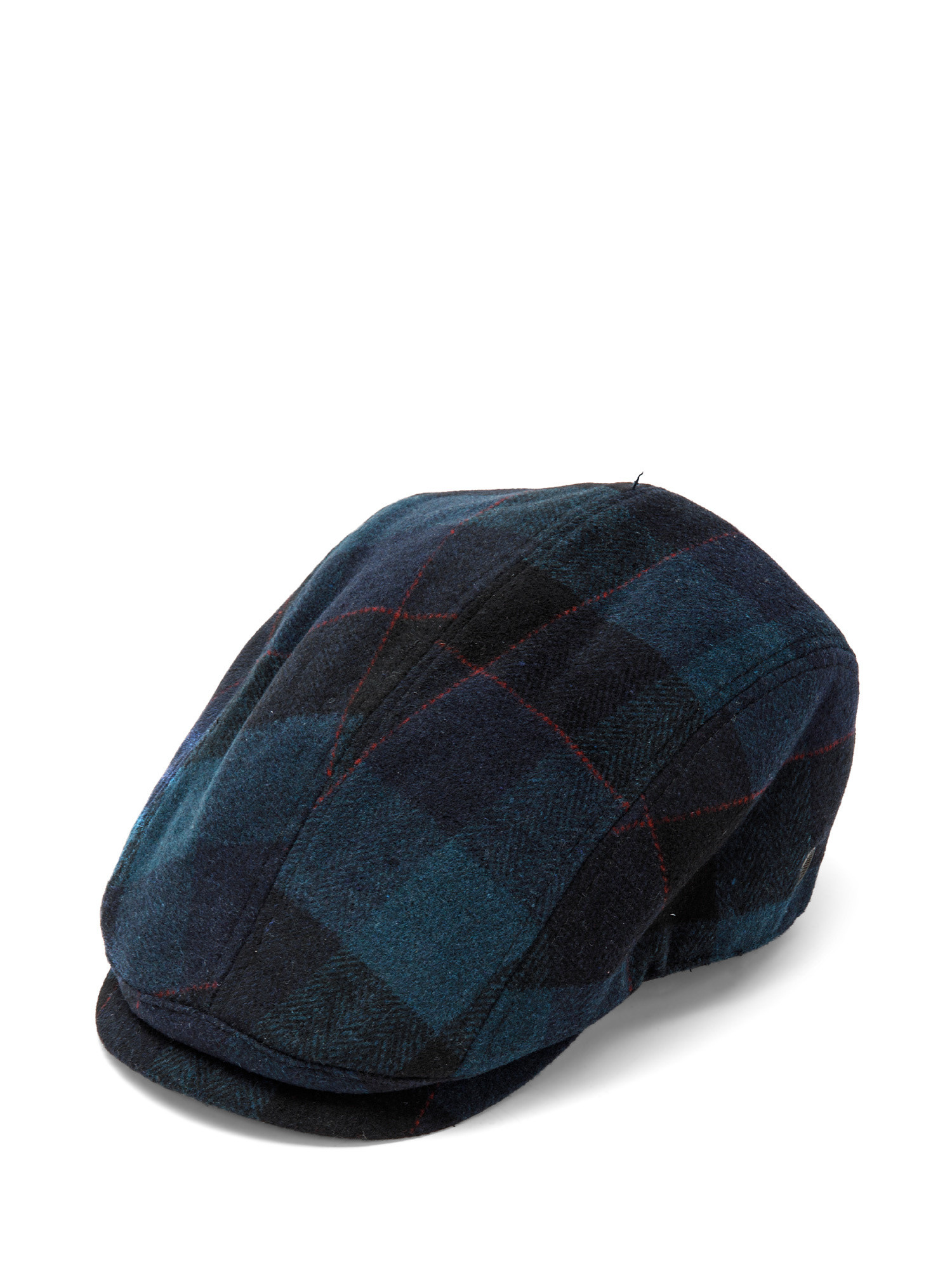 Checkered flat cap, Blue, large image number 0