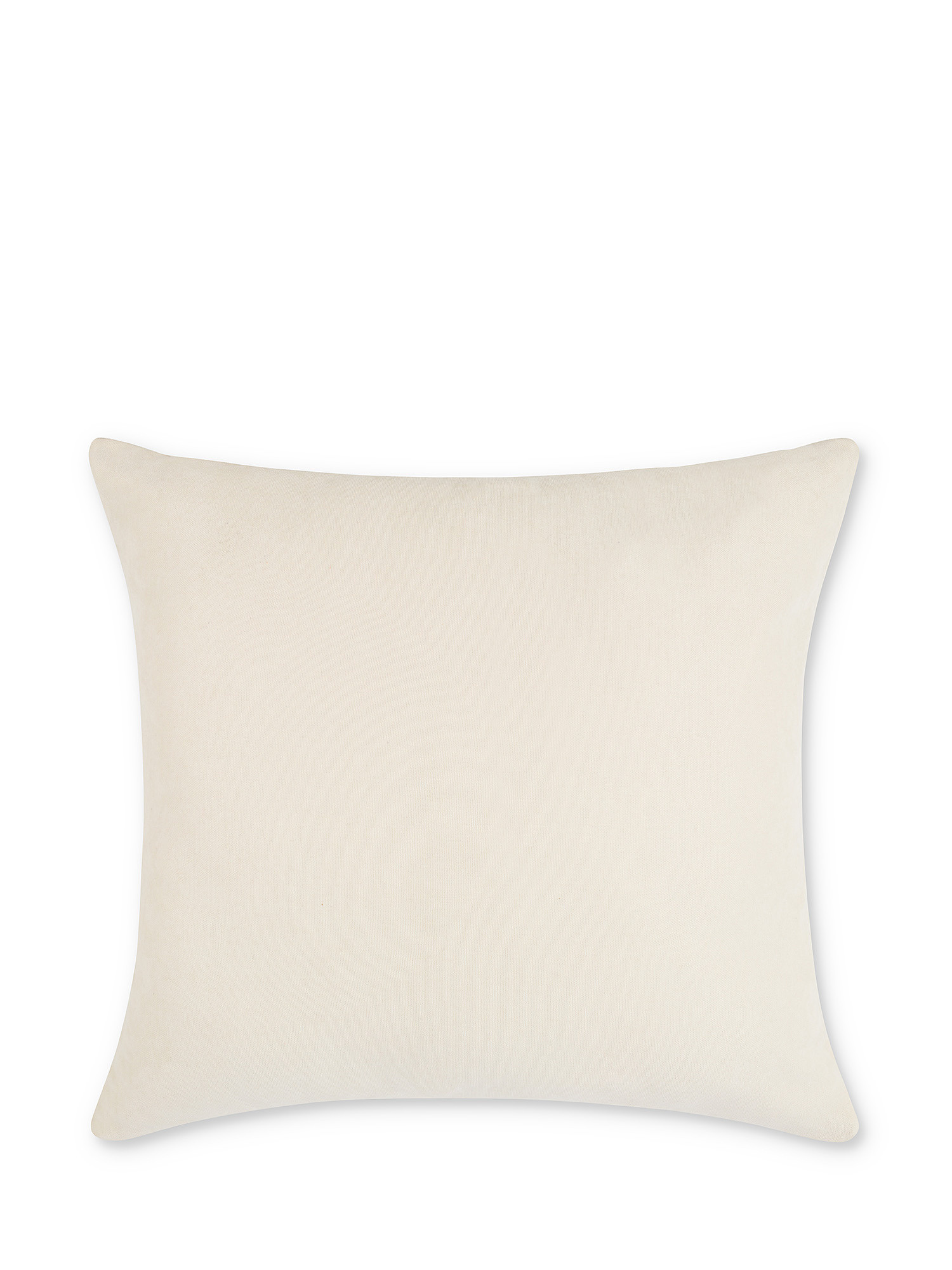 Geometric motif fabric cushion 50x50cm, Light Brown, large image number 1