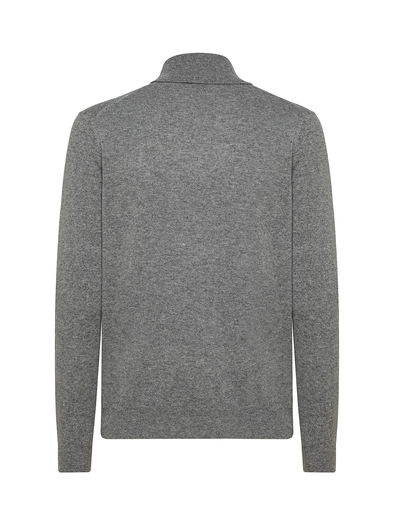 Cashmere Blend turtleneck with noble fibers, Grey, large image number 1